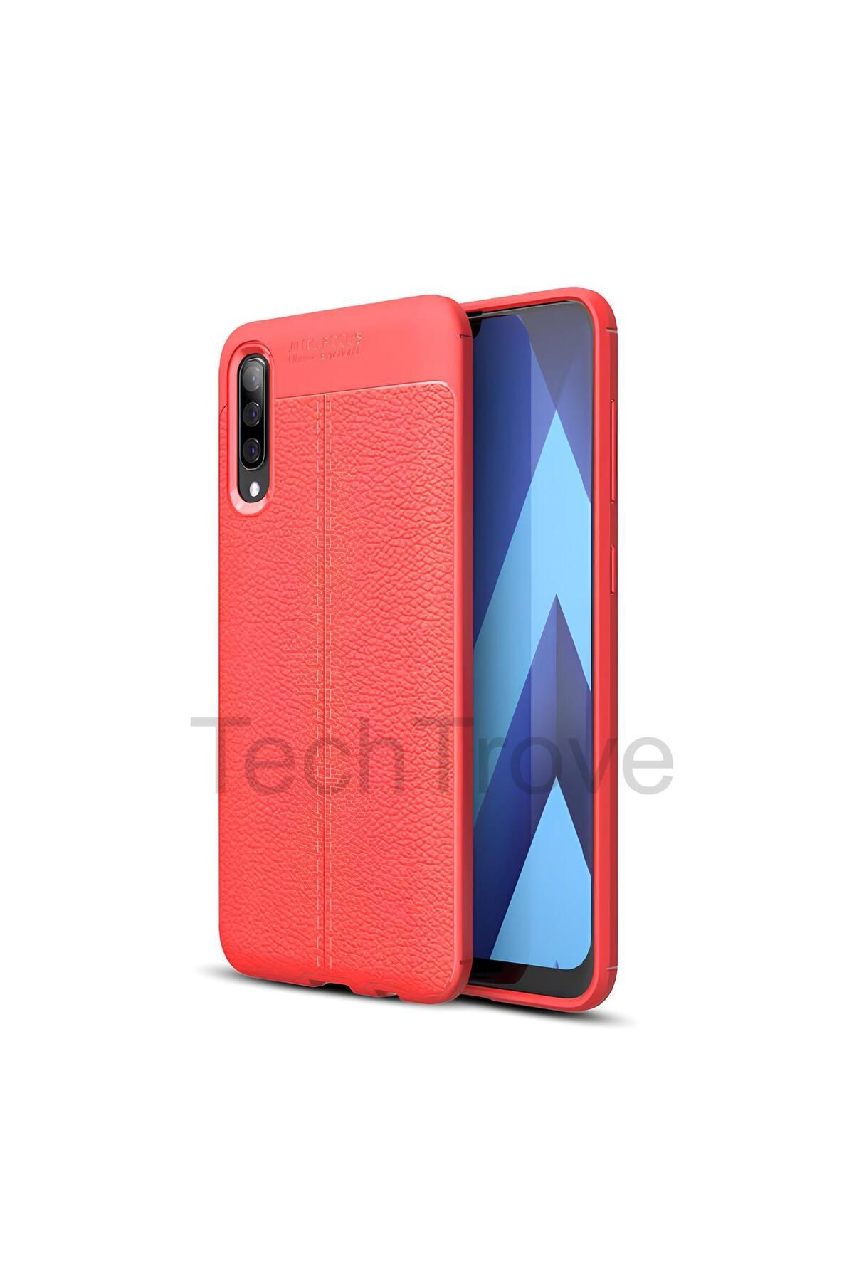 TechTrove Samsung Galaxy M30 Kılıf Deri Extra Korumalı Slikon Kapak