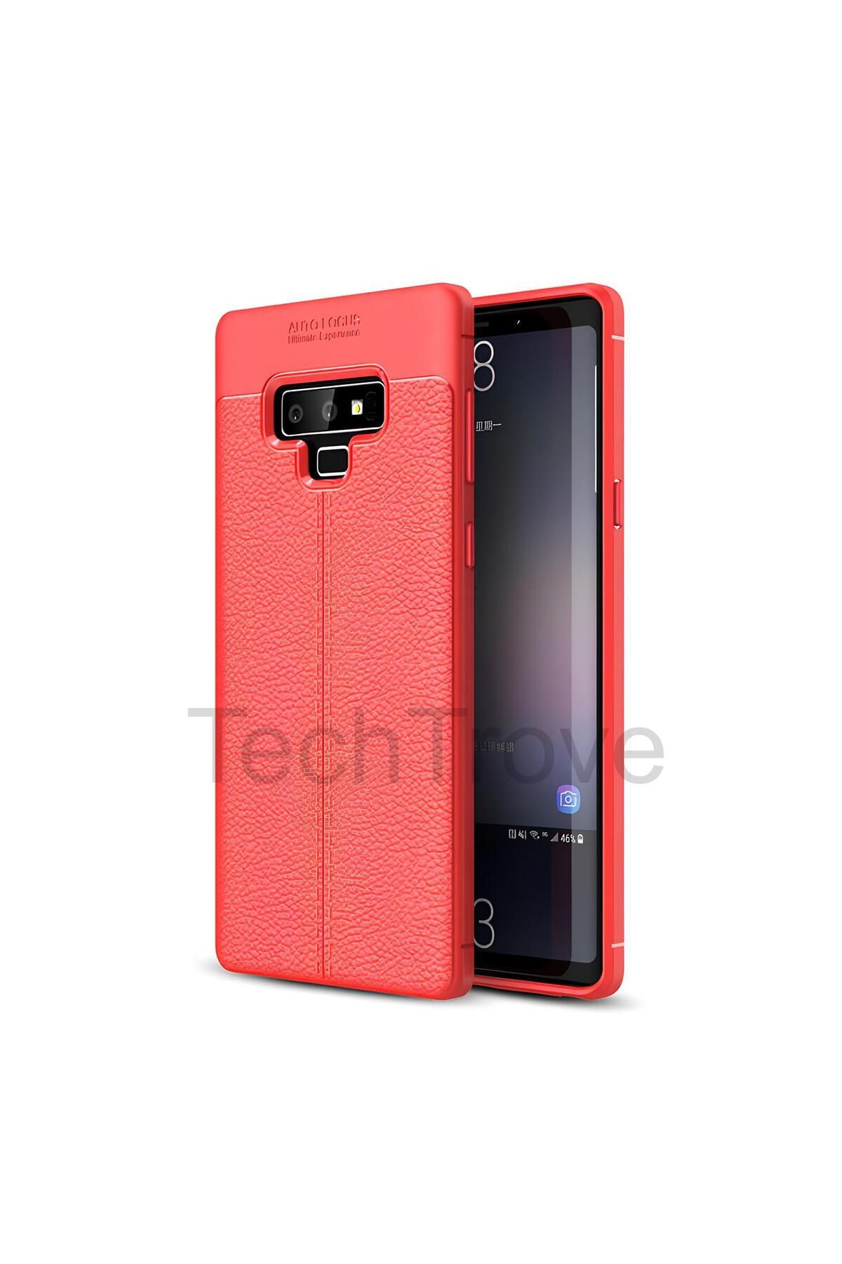 TechTrove Samsung Galaxy Note 9 Kılıf Deri Extra Korumalı Slikon Kapak