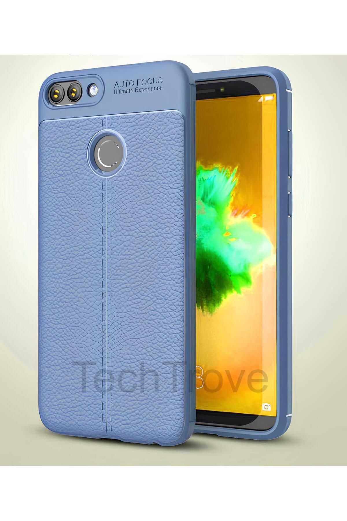 TechTrove Huawei P Smart Kılıf Deri Extra Korumalı Slikon Kapak