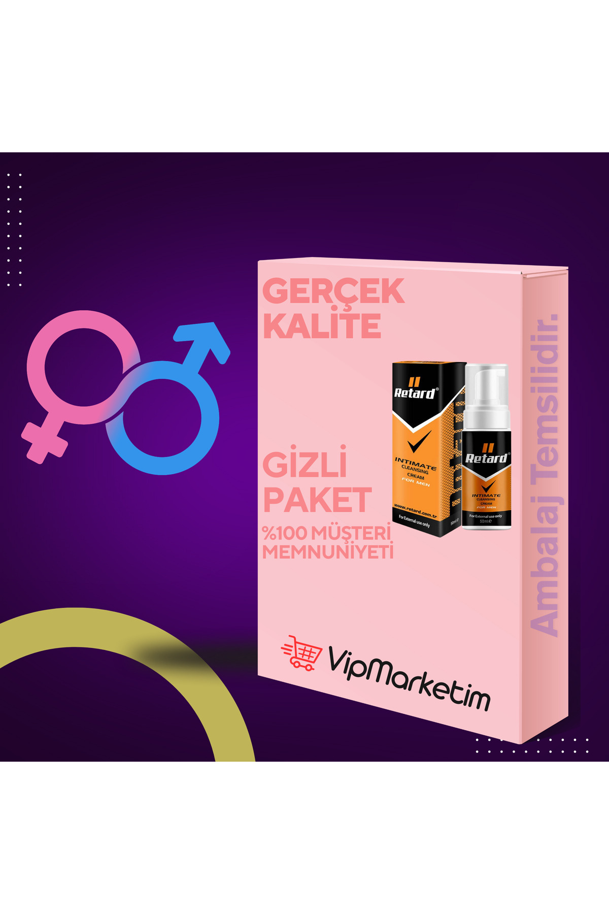 Vip Marketim VipMarketim Retard Erkeklere Özel Genital Bakım Kremi