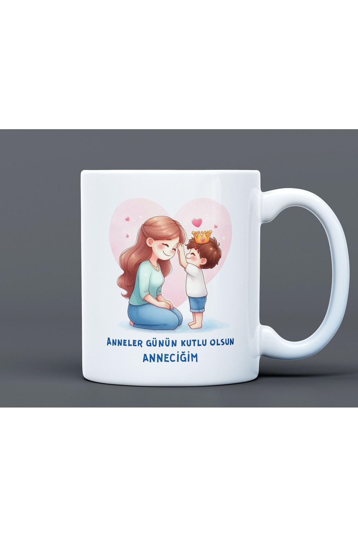 AA Shop Anneler Günü Hediye Büyük Boy Porselen Kupa Bardak