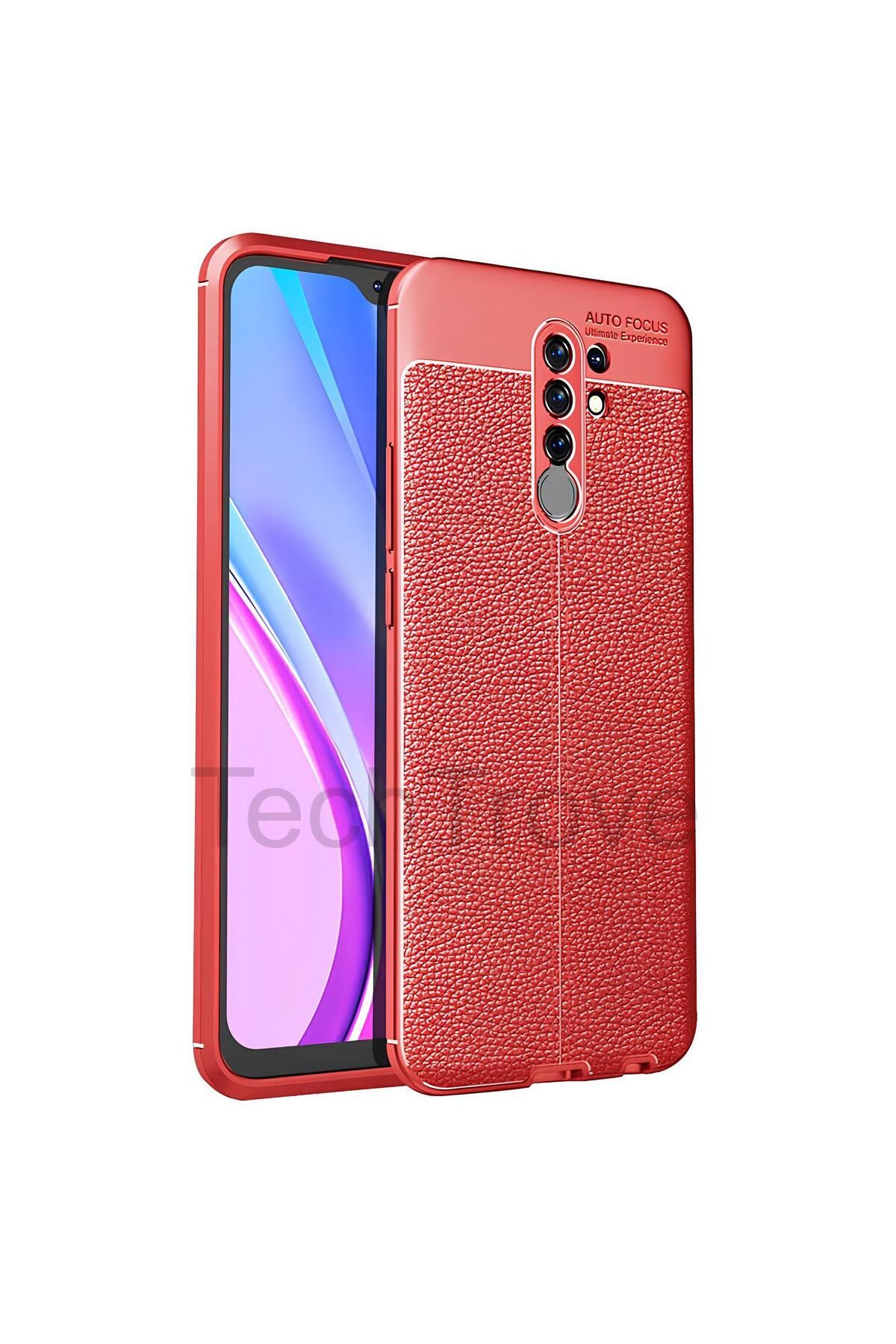 TechTrove Xiaomi Redmi 9 Kılıf Deri Extra Korumalı Slikon Kapak