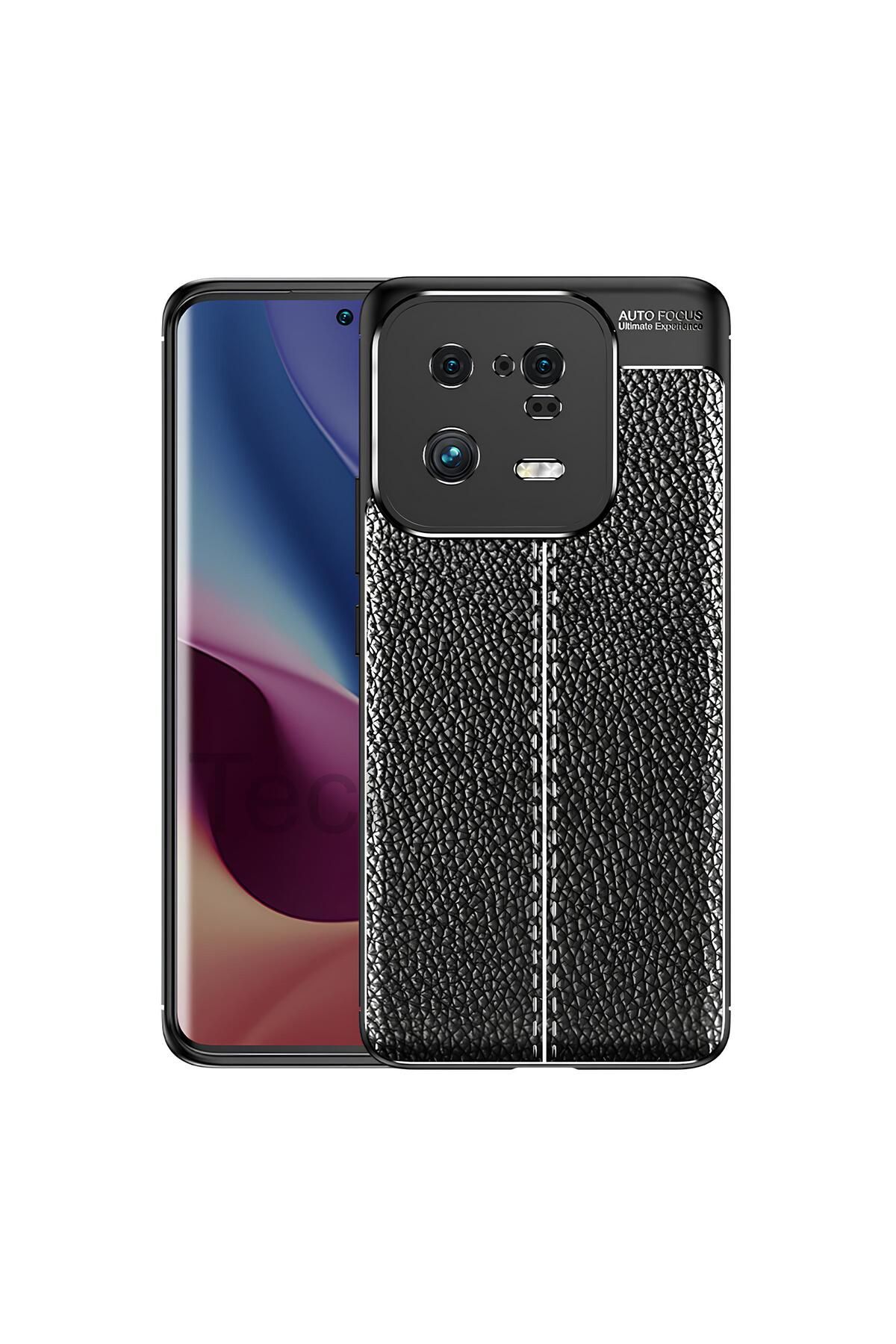 TechTrove Xiaomi Mi 13 Pro Kılıf Deri Extra Korumalı Slikon Kapak