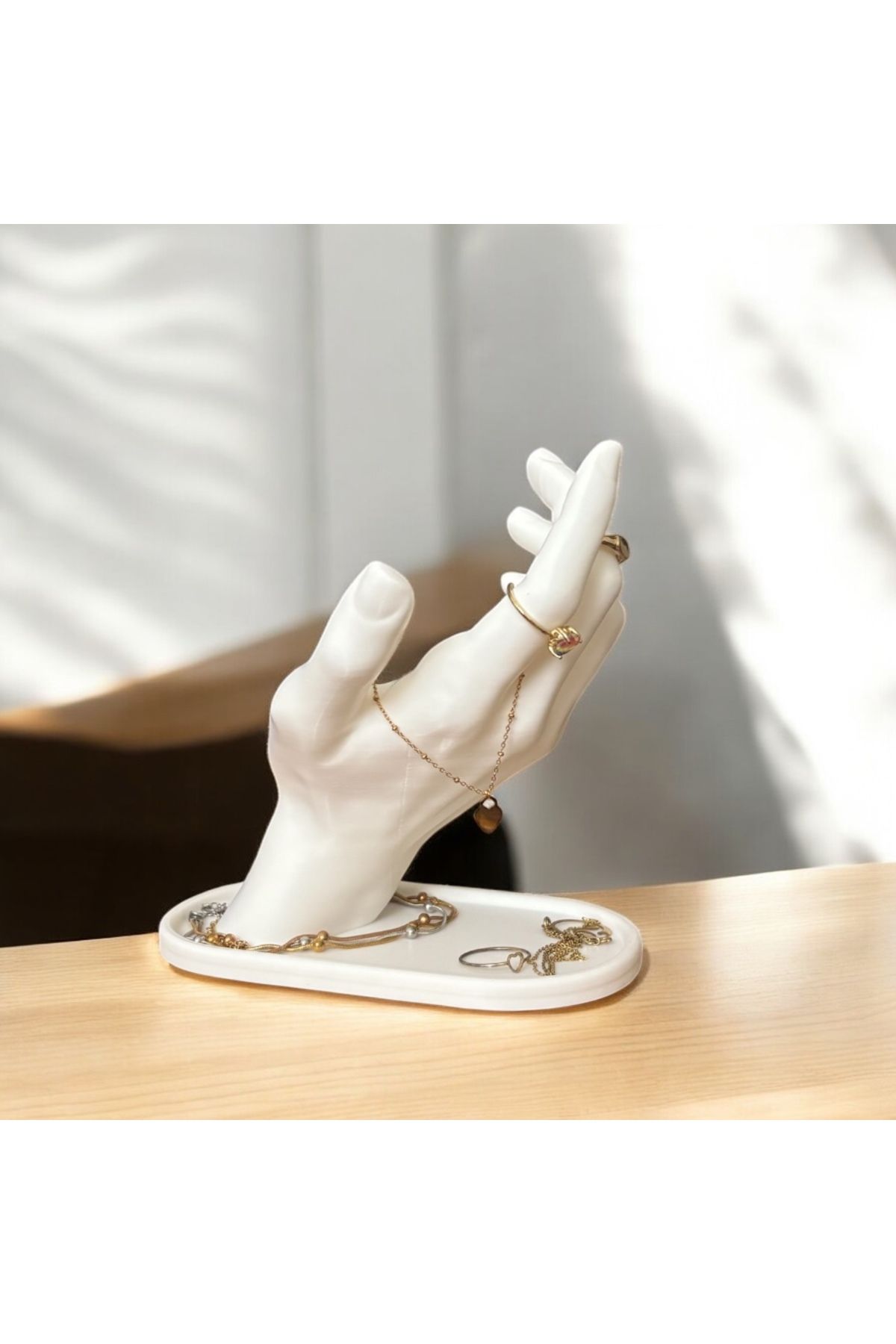 Dekor El Formunda Takı Standı – 15x15 cm