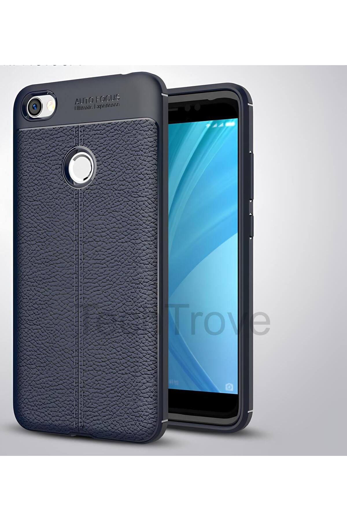 TechTrove Xiaomi Redmi Note 5A Kılıf Deri Extra Korumalı Slikon Kapak