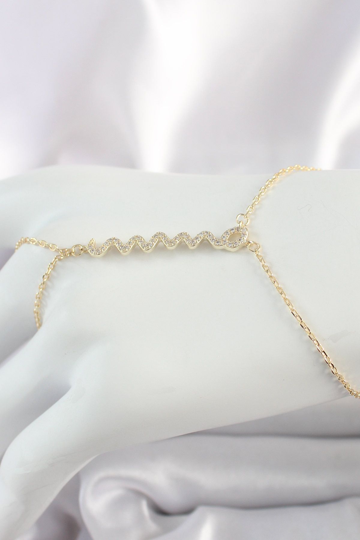 HobiDünyasıElif Pirinç Gold Renk Zirkon Taşlı Yılan Model Kadın Şahmeran - Lisinya