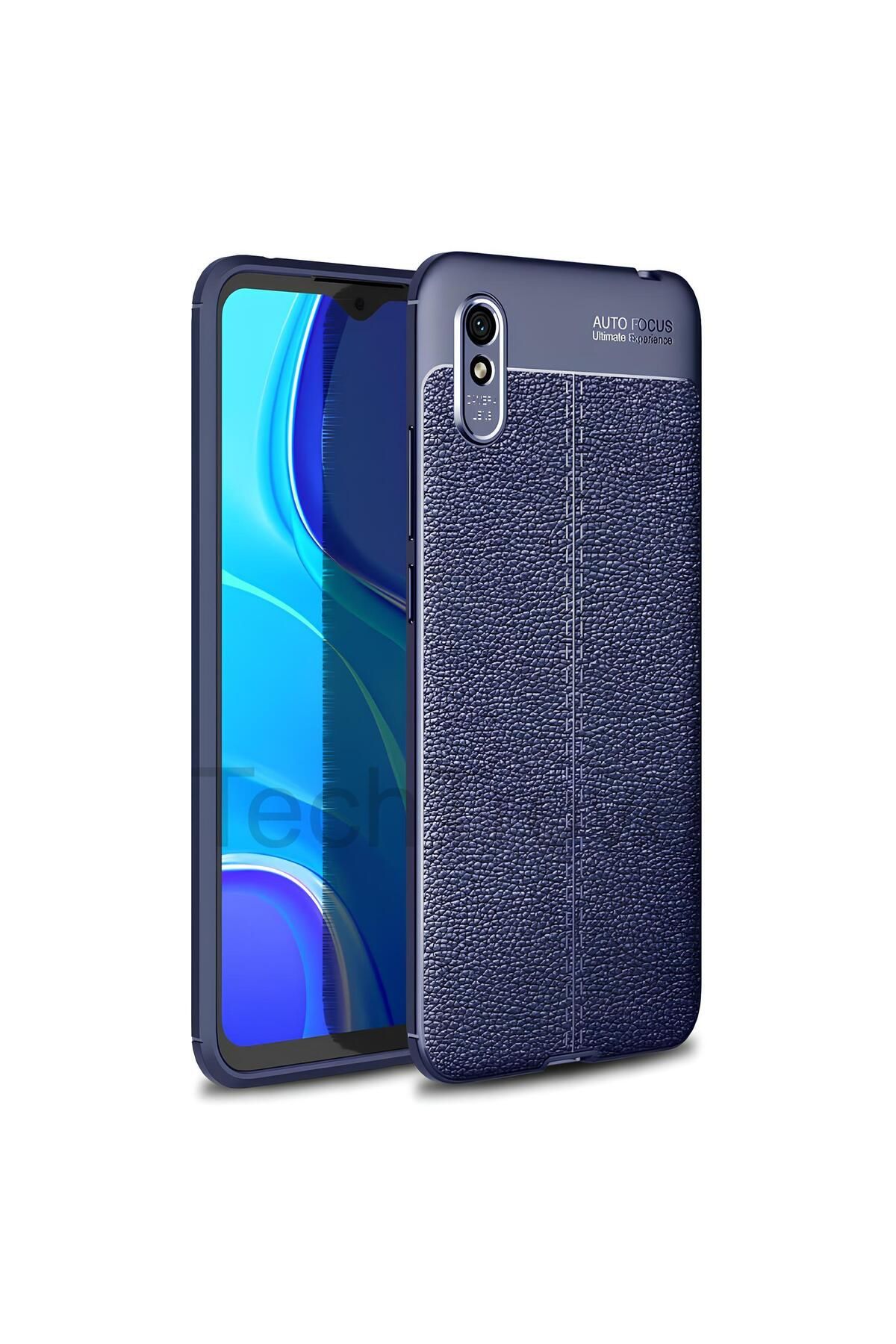 TechTrove Xiaomi Redmi 9A Kılıf Deri Extra Korumalı Slikon Kapak