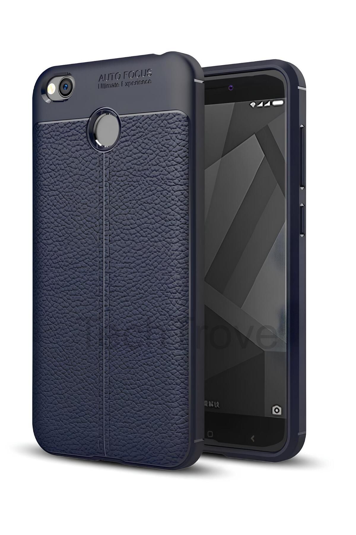 TechTrove Xiaomi Redmi 4x Kılıf Deri Extra Korumalı Slikon Kapak