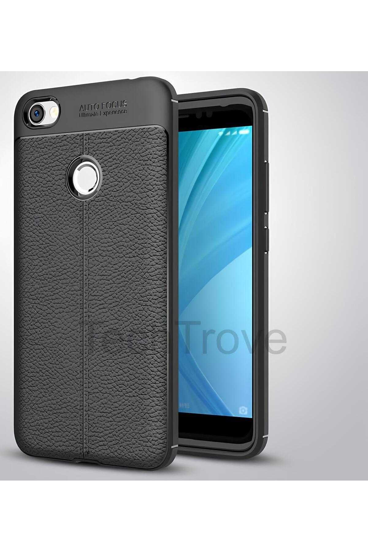 TechTrove Xiaomi Redmi Note 5A Kılıf Deri Extra Korumalı Slikon Kapak
