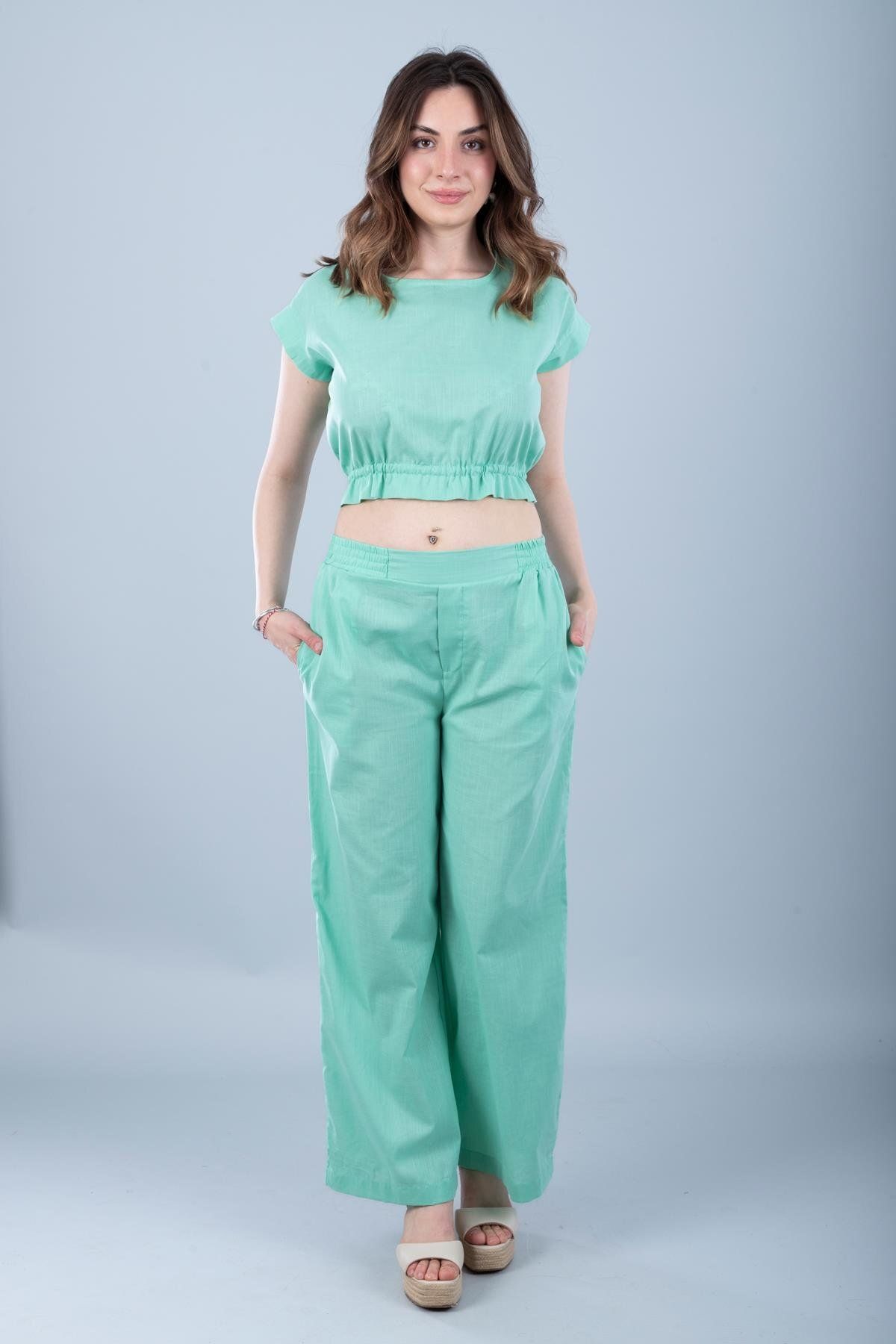 Bonitas Beachwear Pamuklu Pantolon Mint