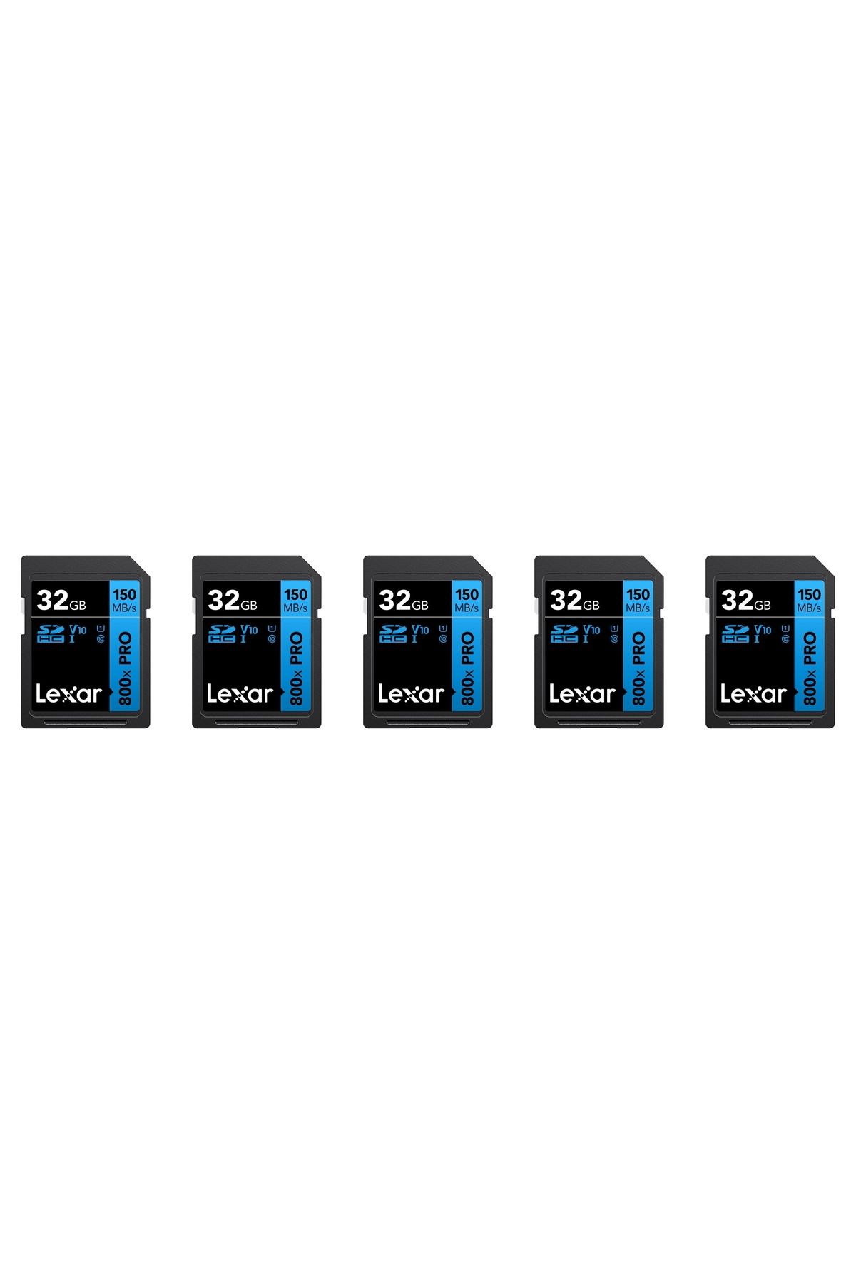 Lexar 5'li paket 32GB 800X Pro 150MB/S Sdhc SD Hafıza Kartı 24FİLM