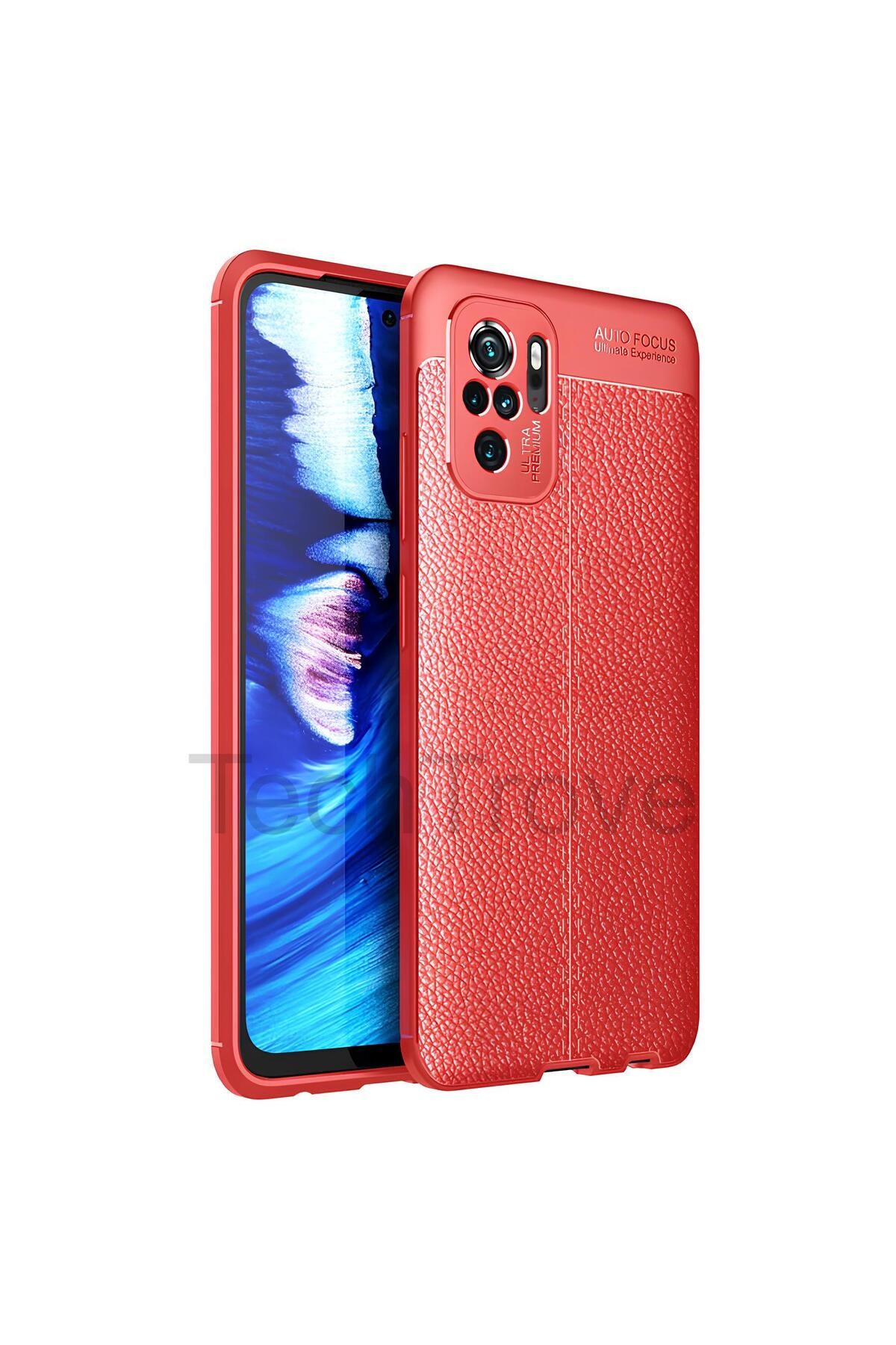 TechTrove Xiaomi Poco M5S Kılıf Deri Extra Korumalı Slikon Kapak