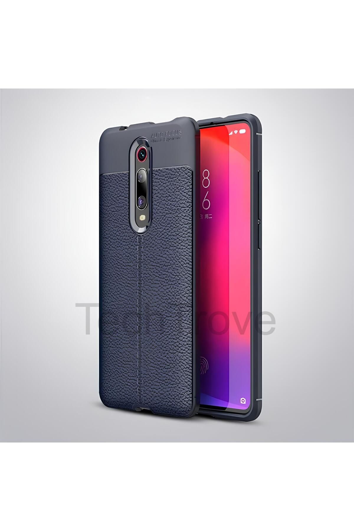 TechTrove Xiaomi Mi 9T Kılıf Deri Extra Korumalı Slikon Kapak