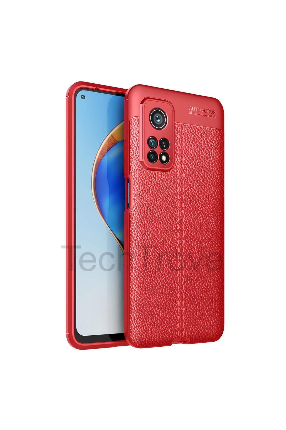 TechTrove Xiaomi Mi 10T Kılıf Deri Extra Korumalı Slikon Kapak