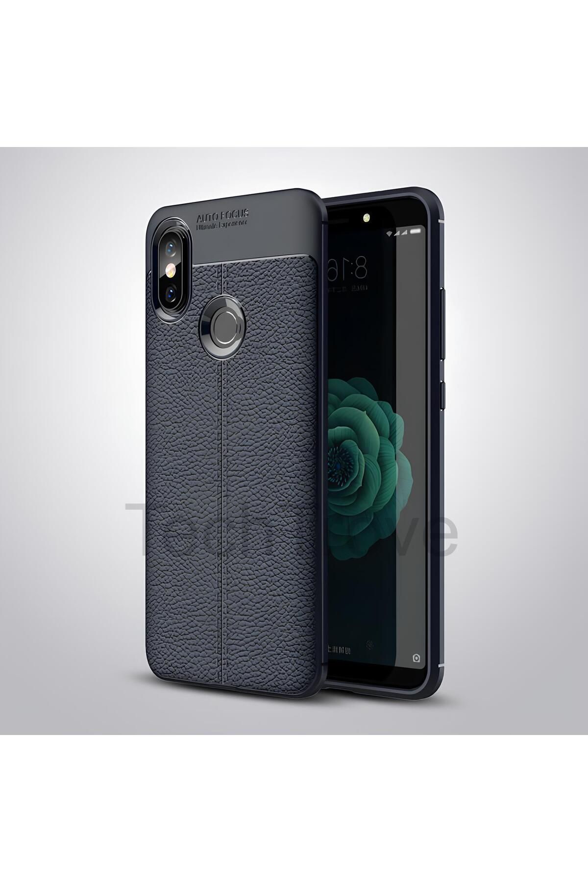 TechTrove Xiaomi Mi 8 SE Kılıf Deri Extra Korumalı Slikon Kapak