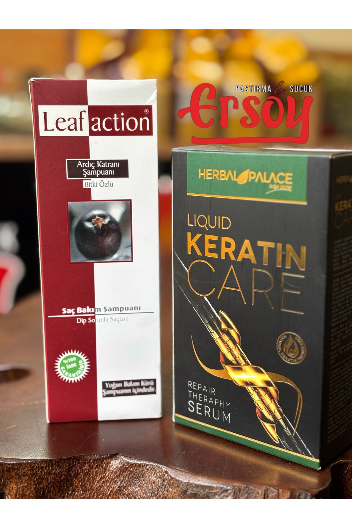 Herbal Palace Ardıç Katranı Şampuan Keratin Saç Serumu Seti | Saç Dökülmesine Karşı Bakım 🌿💧