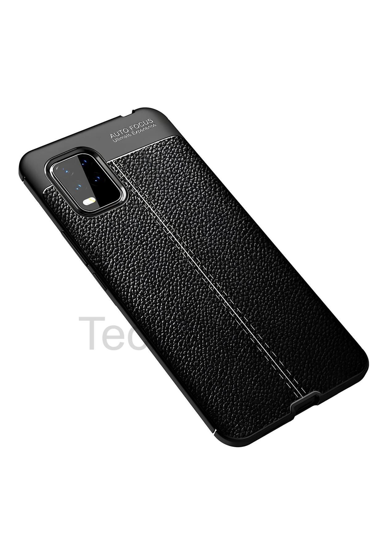 TechTrove Xiaomi Mi 10 Lite Kılıf Deri Extra Korumalı Slikon Kapak