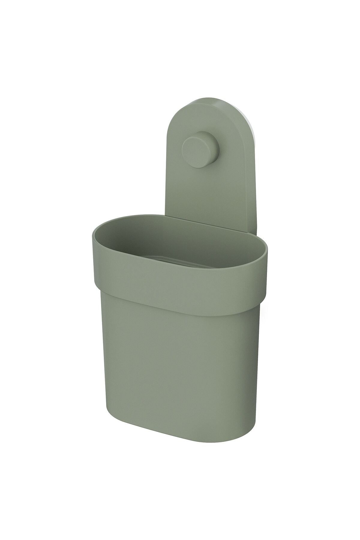 IKEA vantuzlu kutu, gri-yeşil, 10 cm
