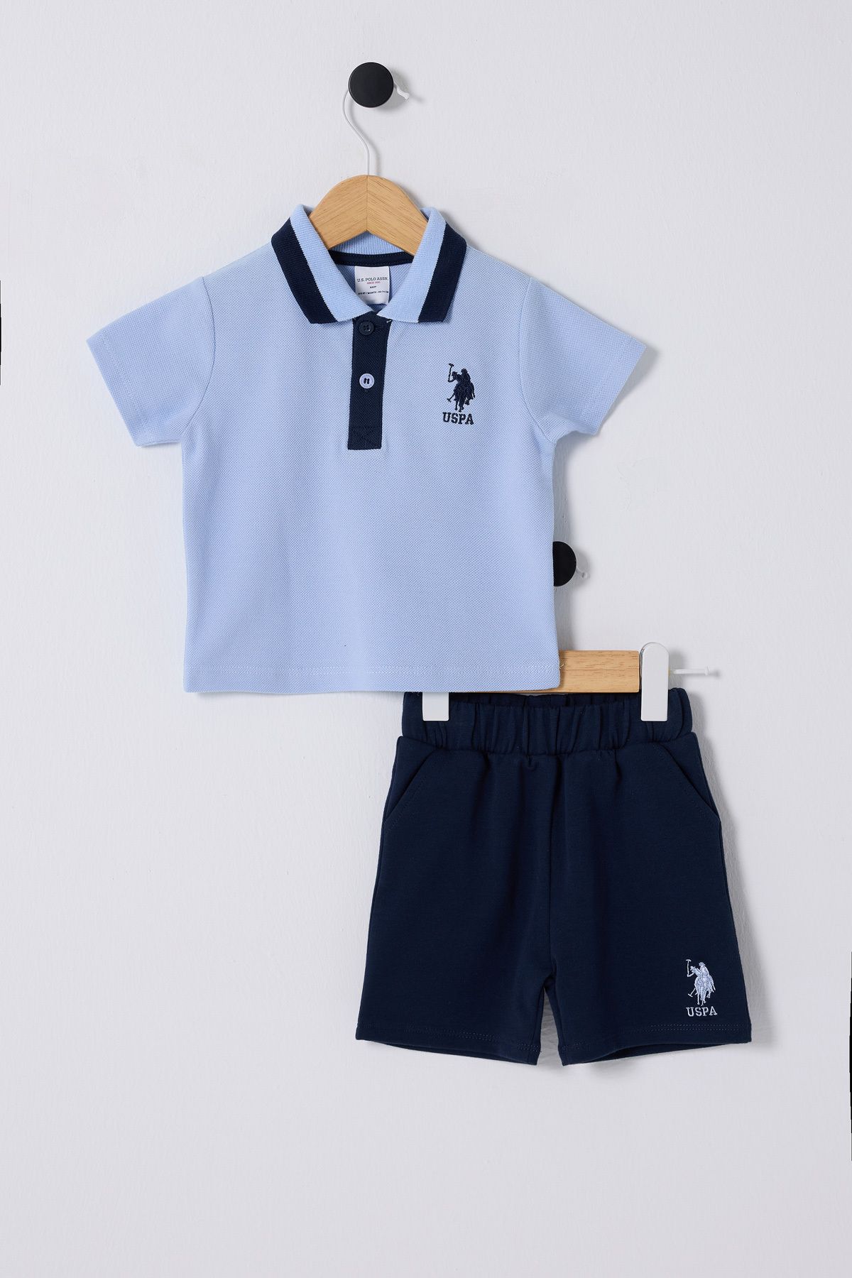 U.S. Polo Assn. Set 2 Bucati Pentru Bebelusi Masculin - 6–9 months