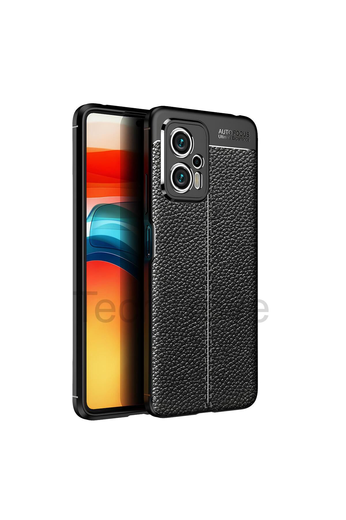 TechTrove Xiaomi Poco X4 GT Kılıf Deri Extra Korumalı Slikon Kapak