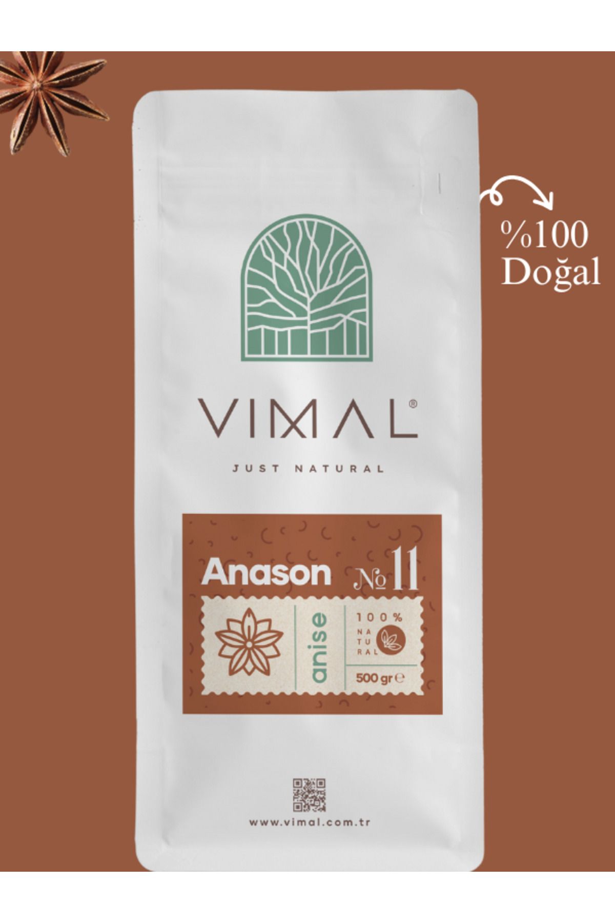 VIMAL Anason Tane 500 gr ( %100 Doğal )
