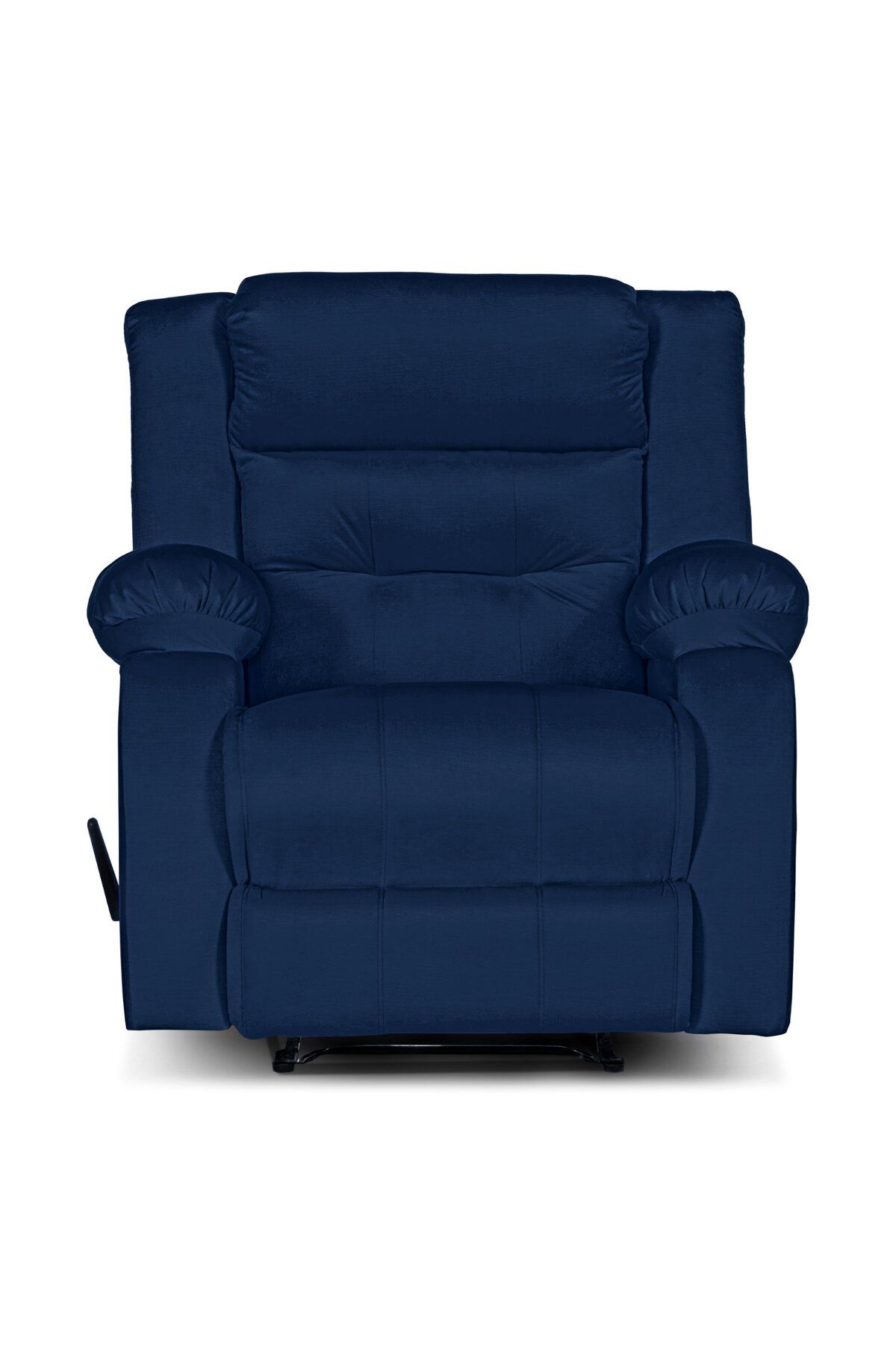 Lazy Vibes-MNZ3 | Velvet Rocking & Rotating Recliner Chair - Dark Blue Lazy Vibes 4