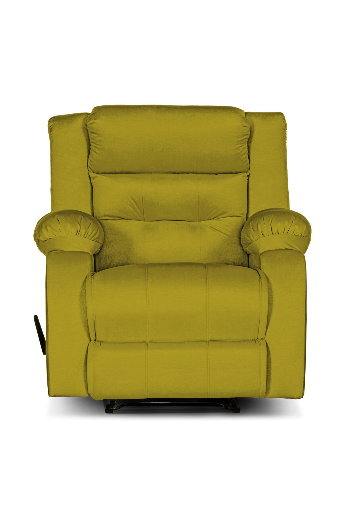 Lazy Vibes-MNZ3 | Velvet Rocking & Rotating Recliner Chair - Gold Lazy Vibes 4