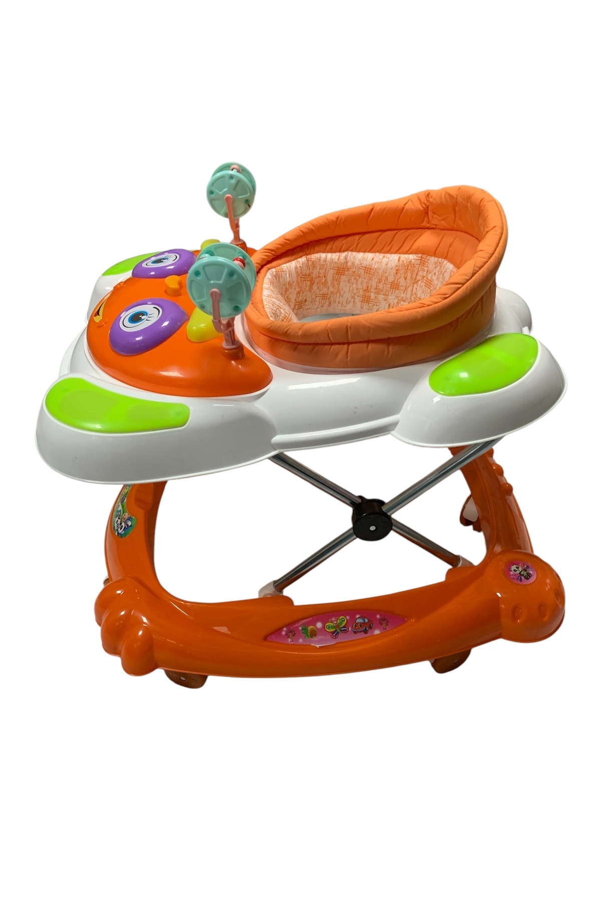 Kids 7 Ayak Müzikli Bebek Yürüteç Göz Modeli turuncu Beyaz fotoğrafı 5 (önizleme)