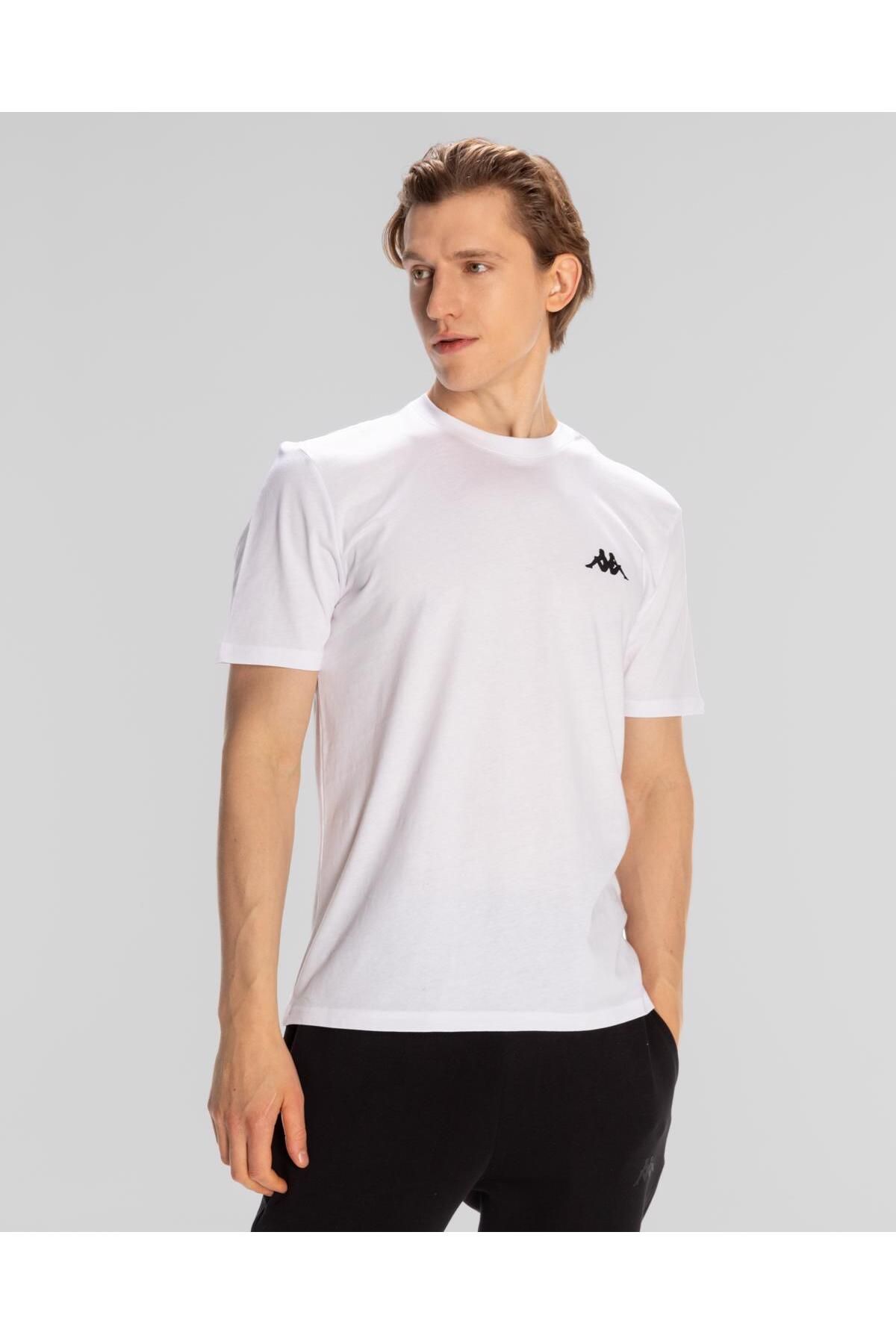 Kappa-Logo Cafuz Men's White Regular Fit T-Shirt 3