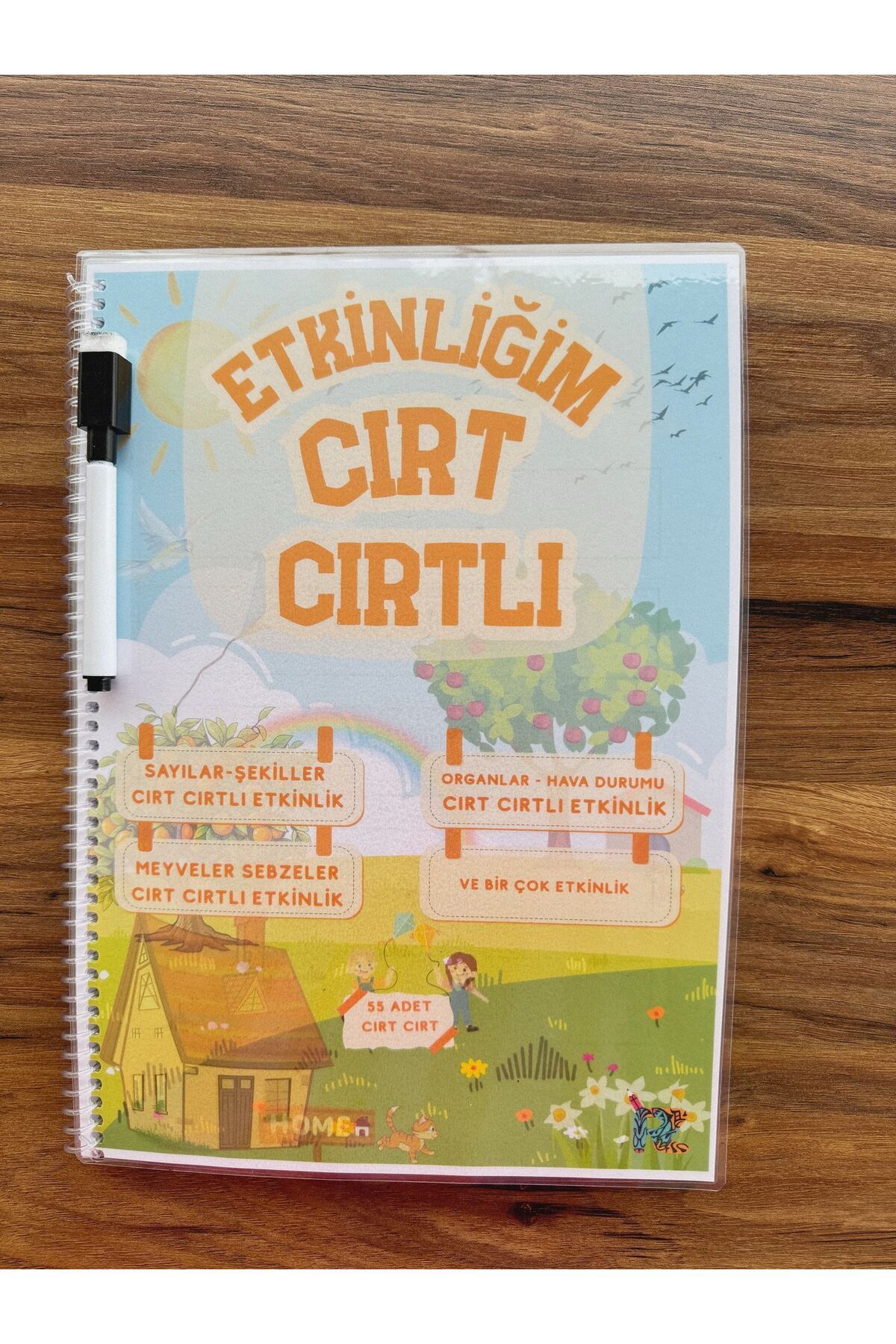 Renkli Zeka CIRT CIRTLI EĞİTİCİ ETKİNLİK YIRTILMAZ YIPRANMAZ YAZ SİL