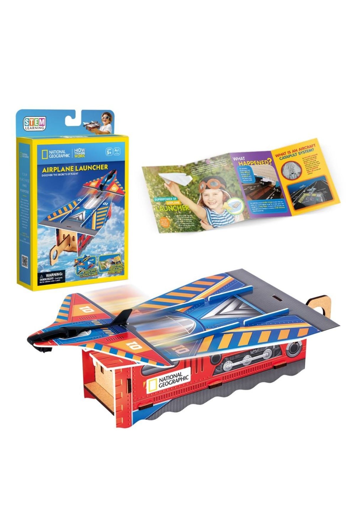 Cubic Fun - Puzzle 3d Lansator De Avioane 53 De Piese - One Size