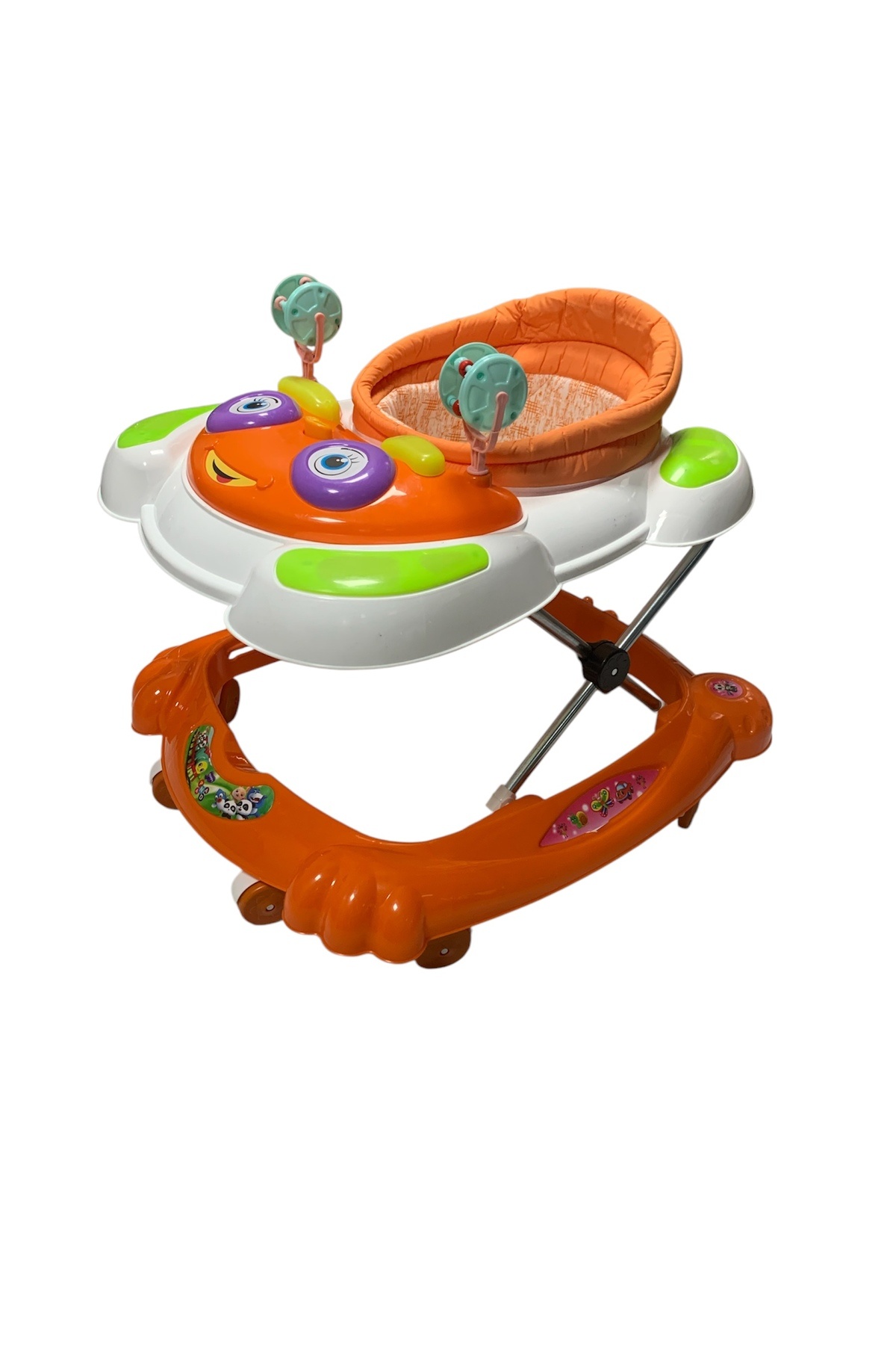 Kids 7 Ayak Müzikli Bebek Yürüteç Göz Modeli turuncu Beyaz fotoğrafı 2 (önizleme)