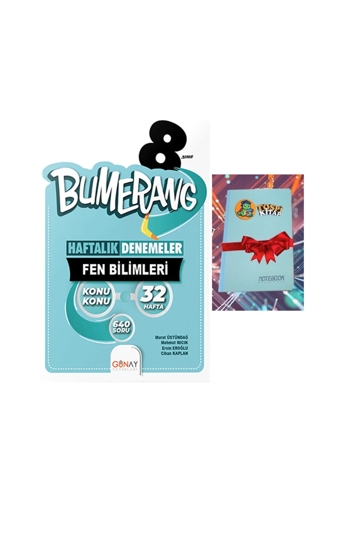 Günay Yayınları 8.Sınıf Bumerang 32’lik Haftalık FEN BİLİMLERİ Denemeleri (NOT DEFTERİ HEDİYE)
