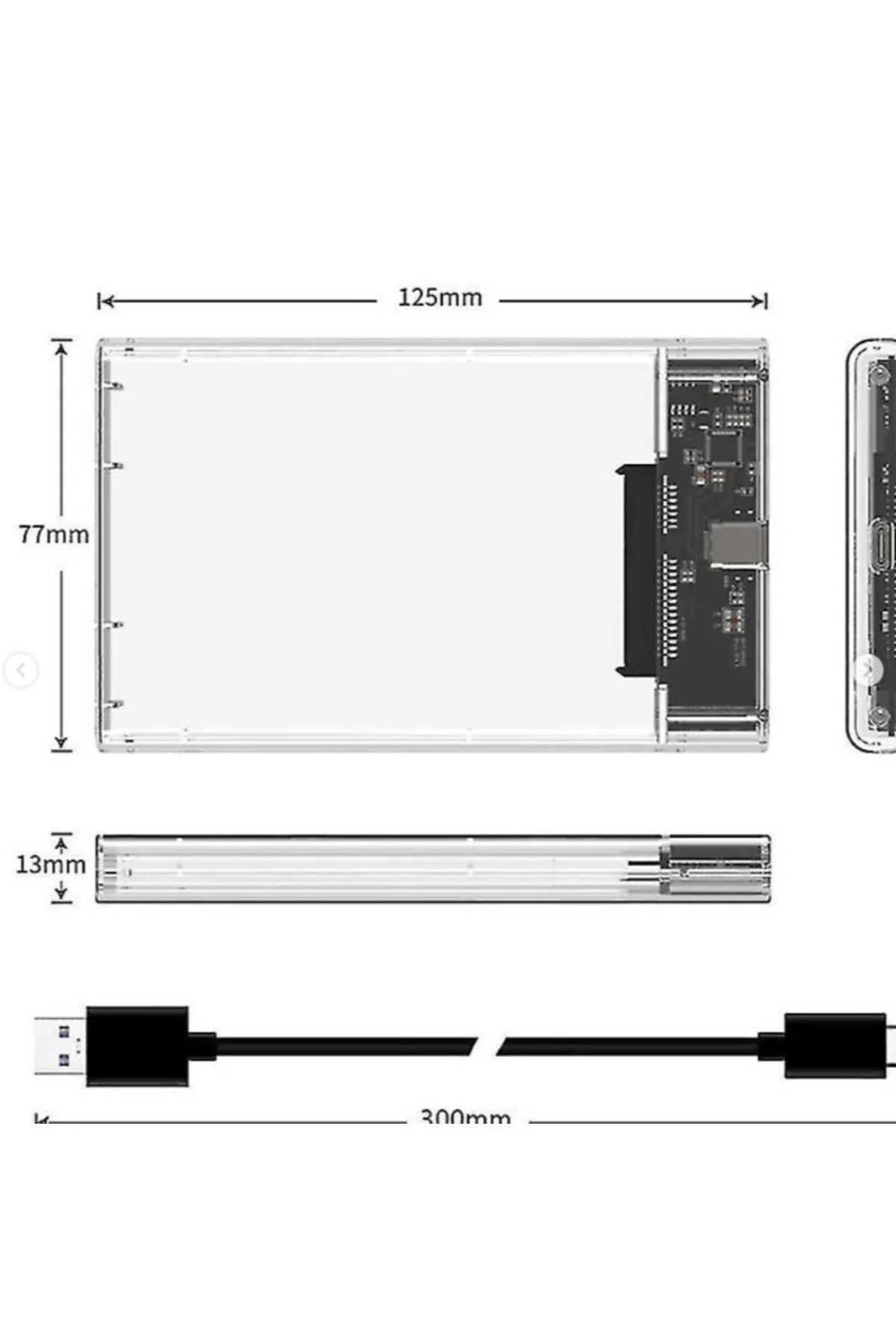 Datastar USB 3,1 Type-C HDD Kutusu
