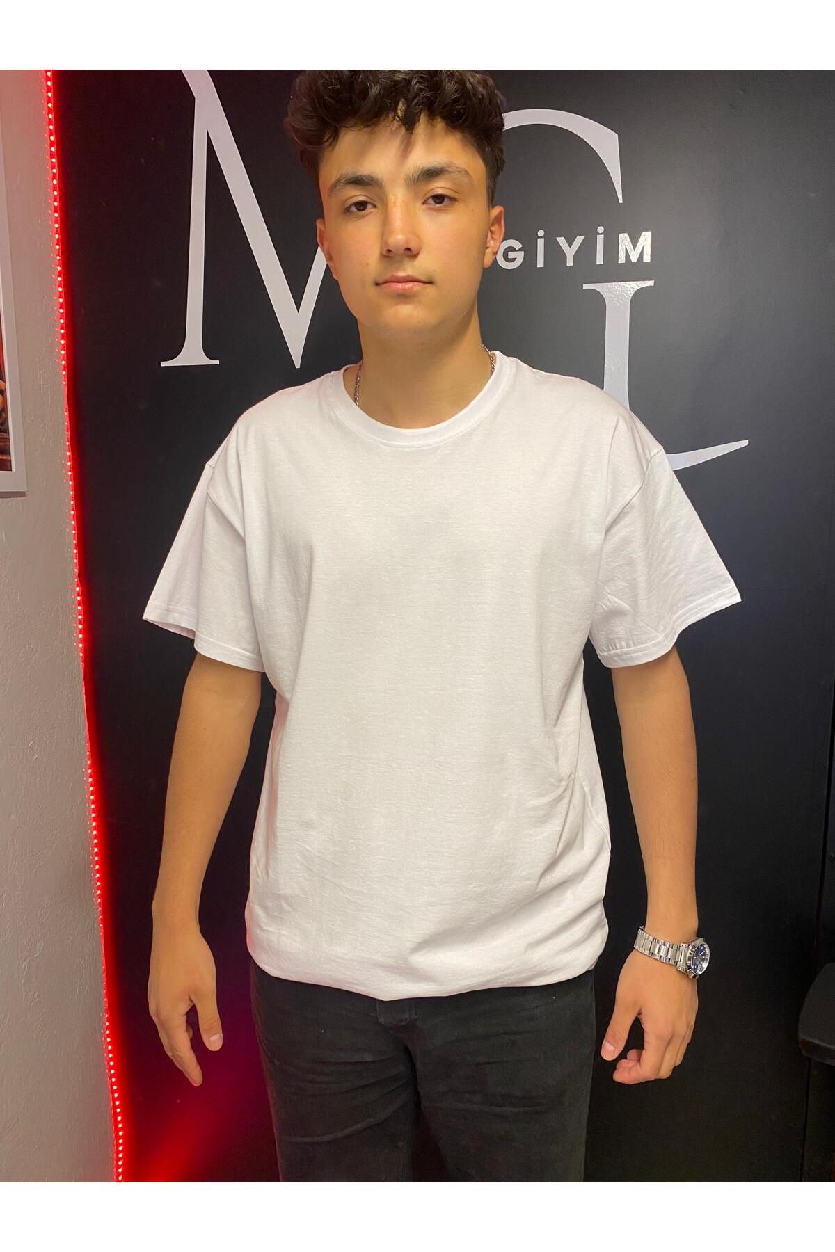 OGUŞ Düz Penye Oversize T-shirt
