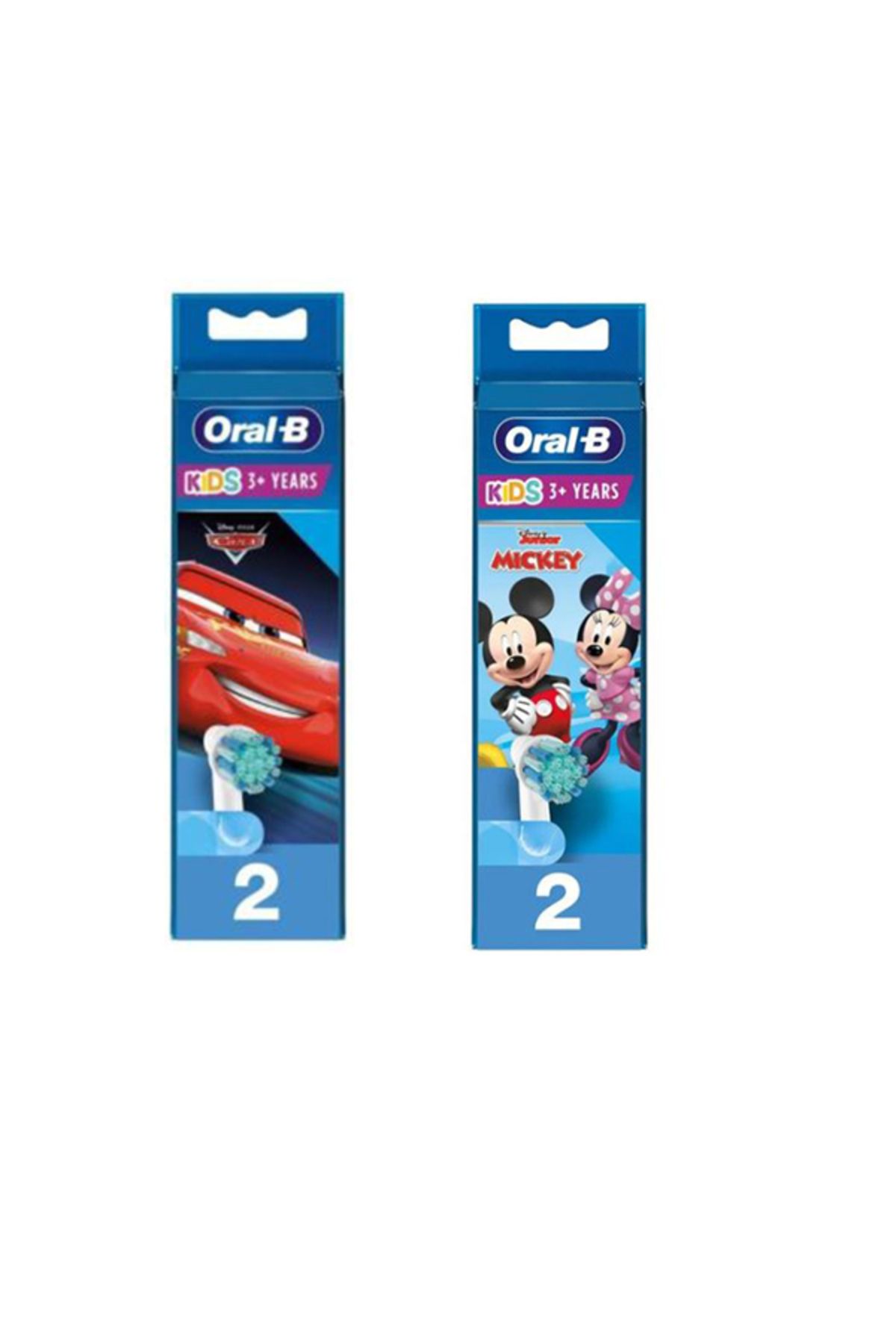 Oral-B Çocuklar Için Extra Yumuşak 2'li Mickey ve 2'li Cars Yedek Başlık