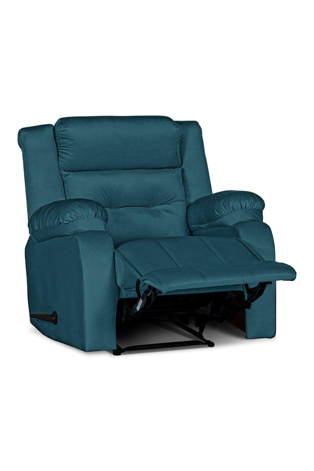 Lazy Vibes-MNZ3 | Velvet Rocking & Rotating Recliner Chair - Dark Turquoise Lazy Vibes 2