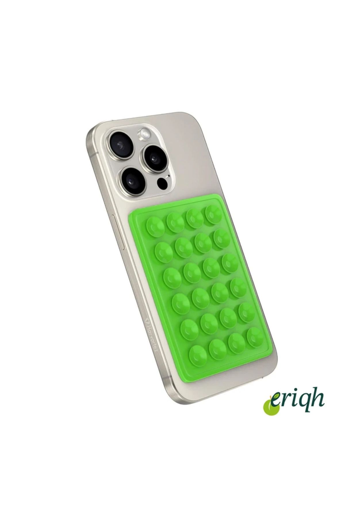 eriqh Telefonunuz İçin Pratik ve Güçlü Tutunma Silikon Vantuz Yeşil