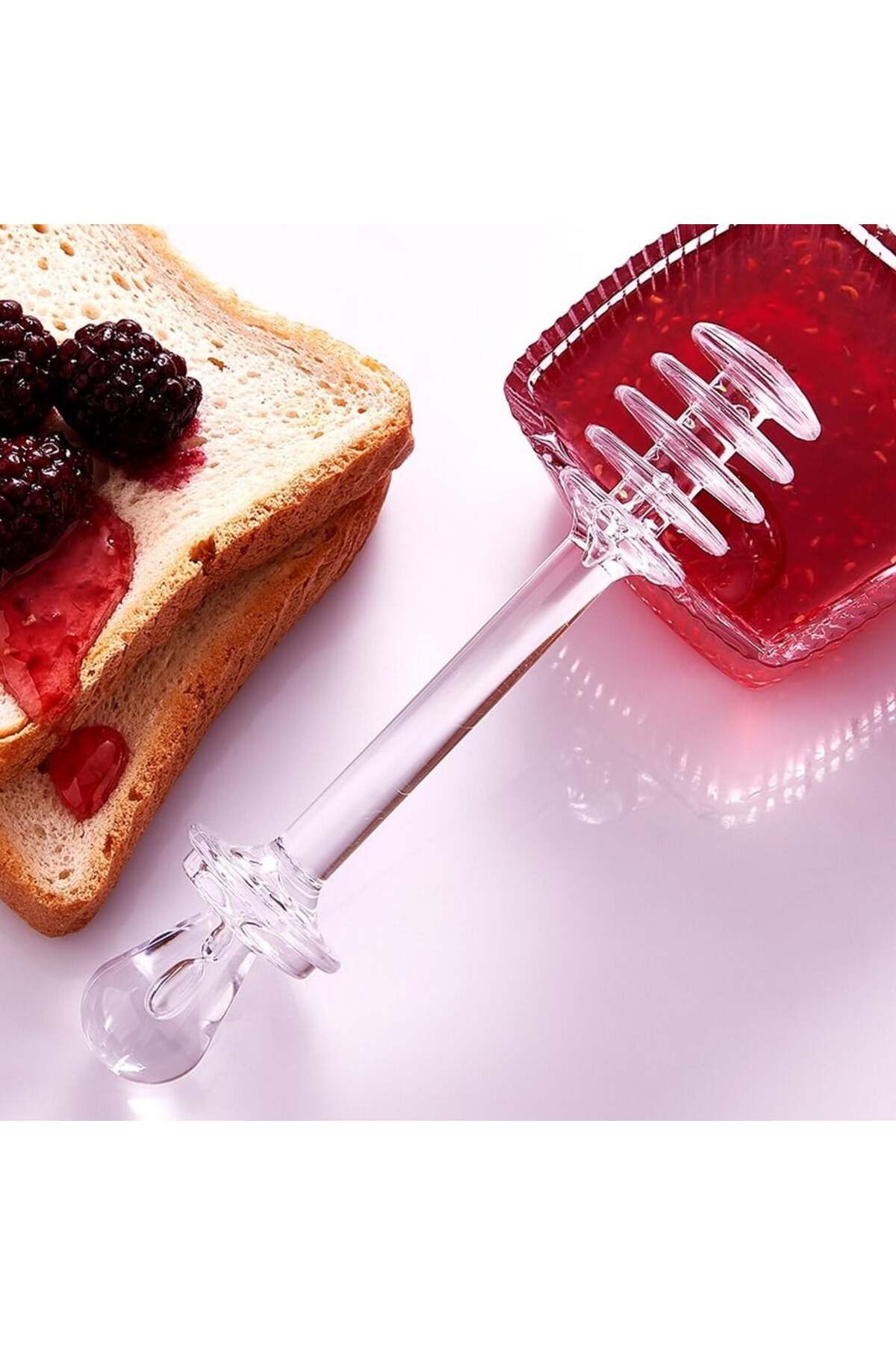 BRAVES Bal, Reçel ve Pekmez Kaşığı Kristal Kahvaltılık Servis Kaşığı