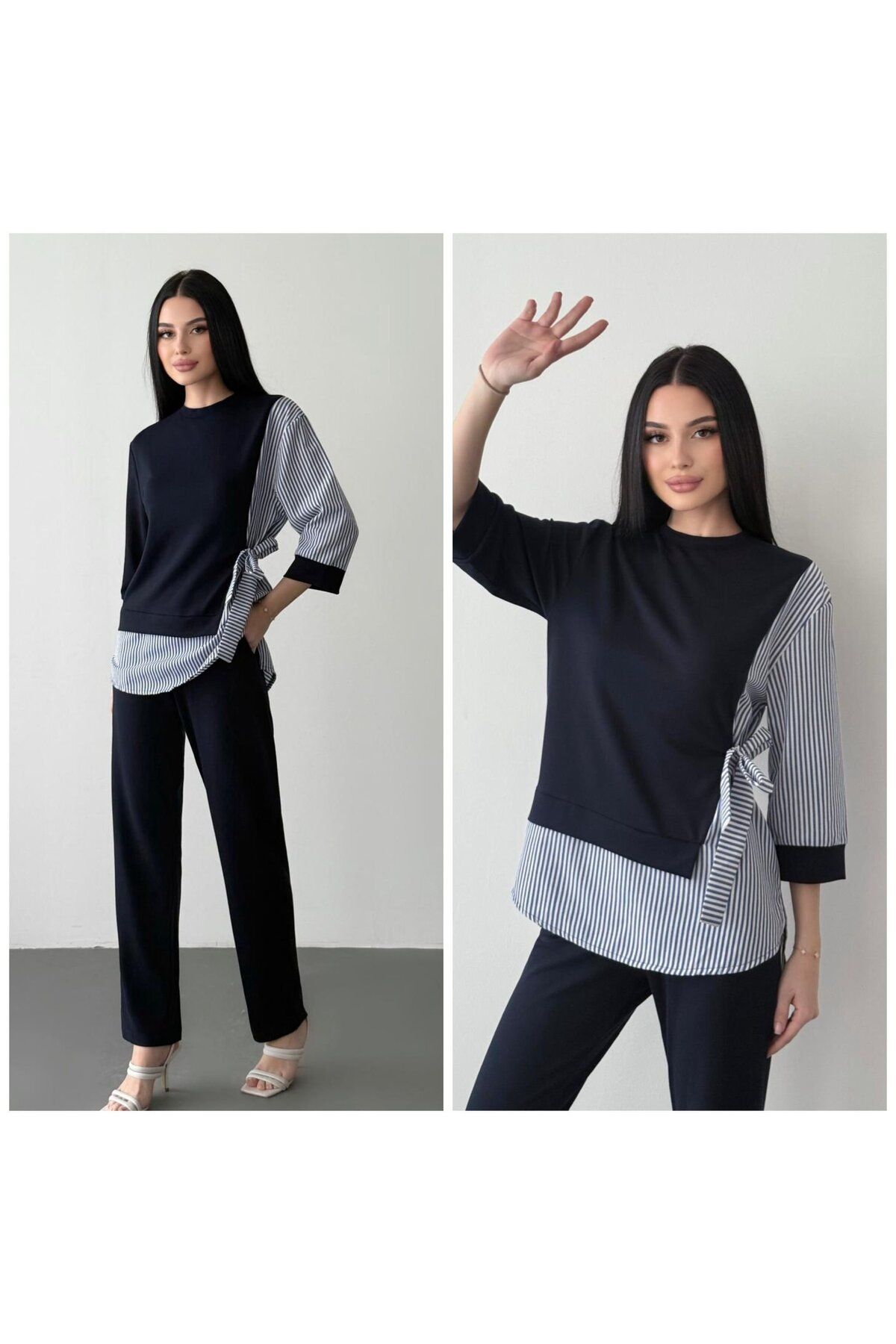 LAST POINT LİFE Gömlek detaylı model kumaş takım