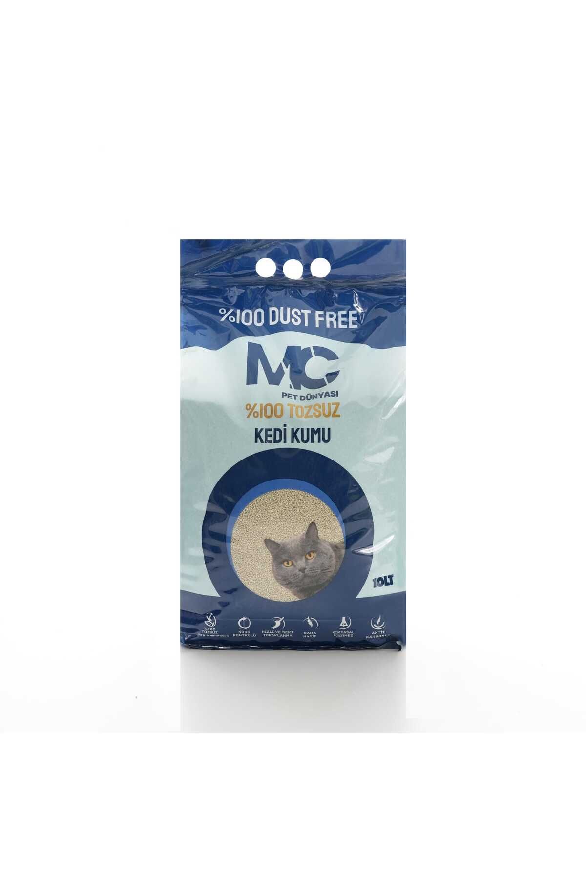 MCPET NATUREL %100 Tozsuz Kedi Kumu 10 LT