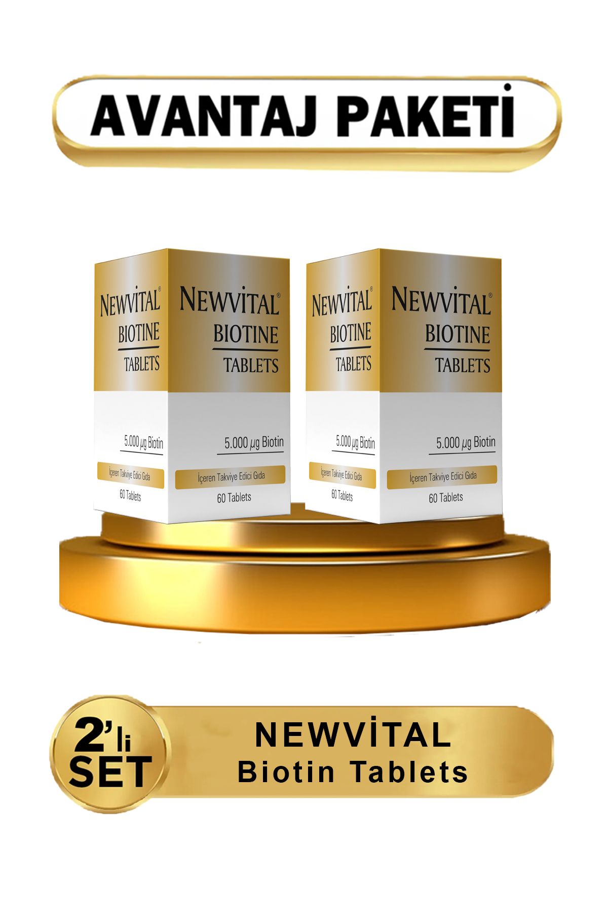 Newvital Biotin 60 Tablet 2li ( AvantajlıPaket )
