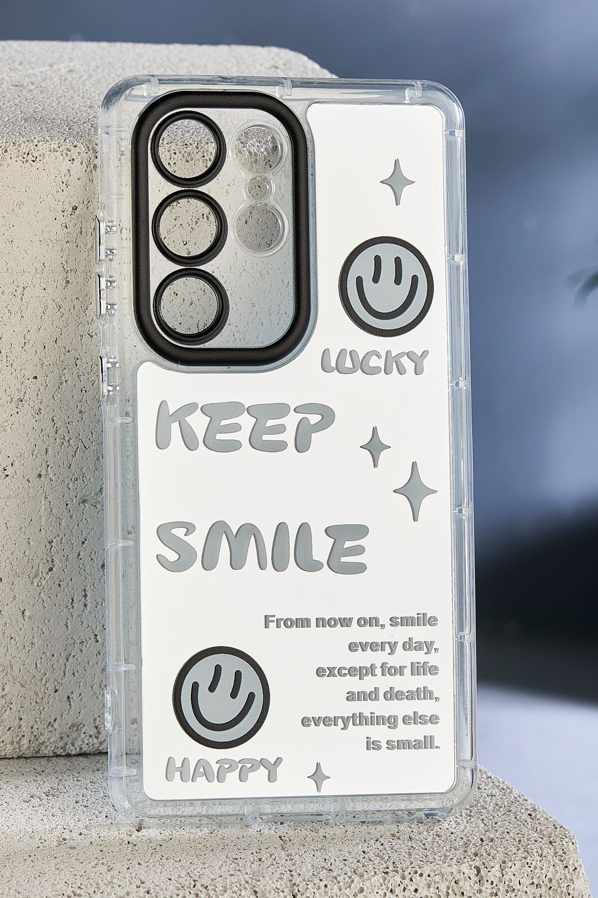 JACK AKSESUAR Samsung S23 ULTRA Uyumlu Kamera Korumalı Aynalı Kenarları Silikon Telefon Kılıfı