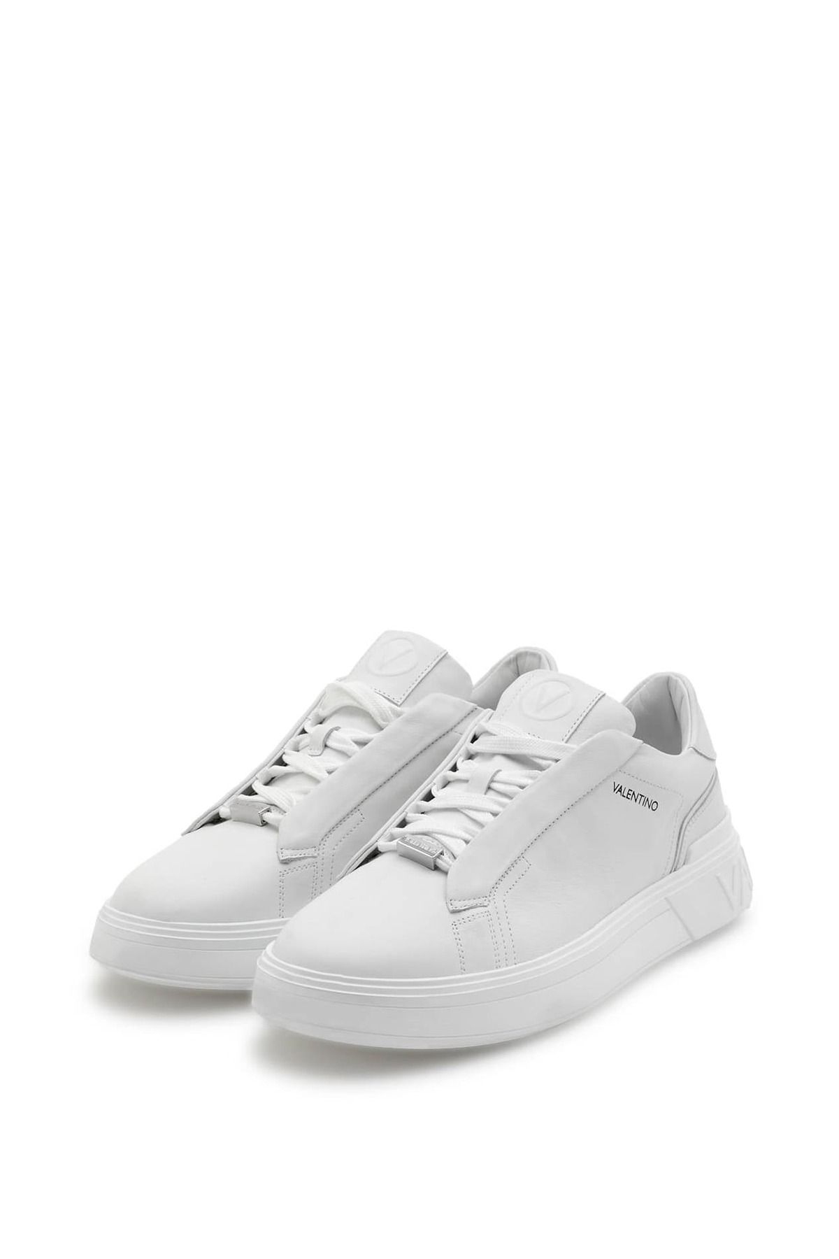 Valentino Kadın Rey Lace-Up Bağcıklı Sneakers - Beyaz