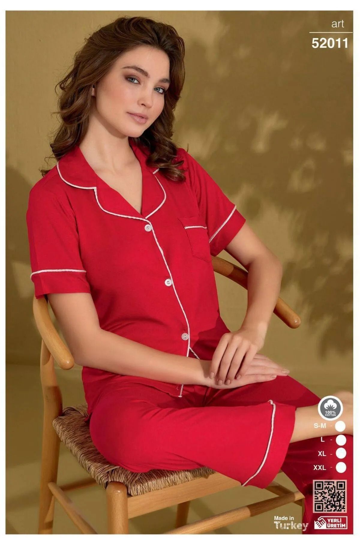 ÇağrıHome Kadın Pamuklu Pijama Takımı