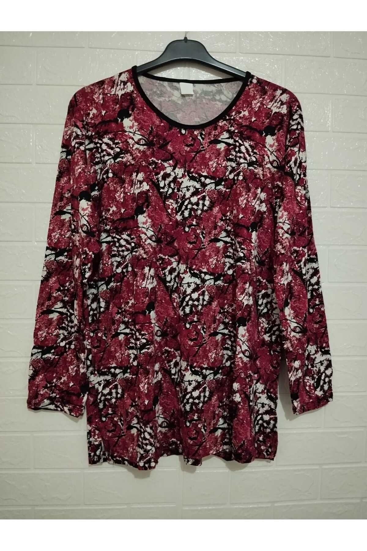 anne moda ankara Tam Yazlık UZUN KOLLU %95 Viskon Terletmez Bluz