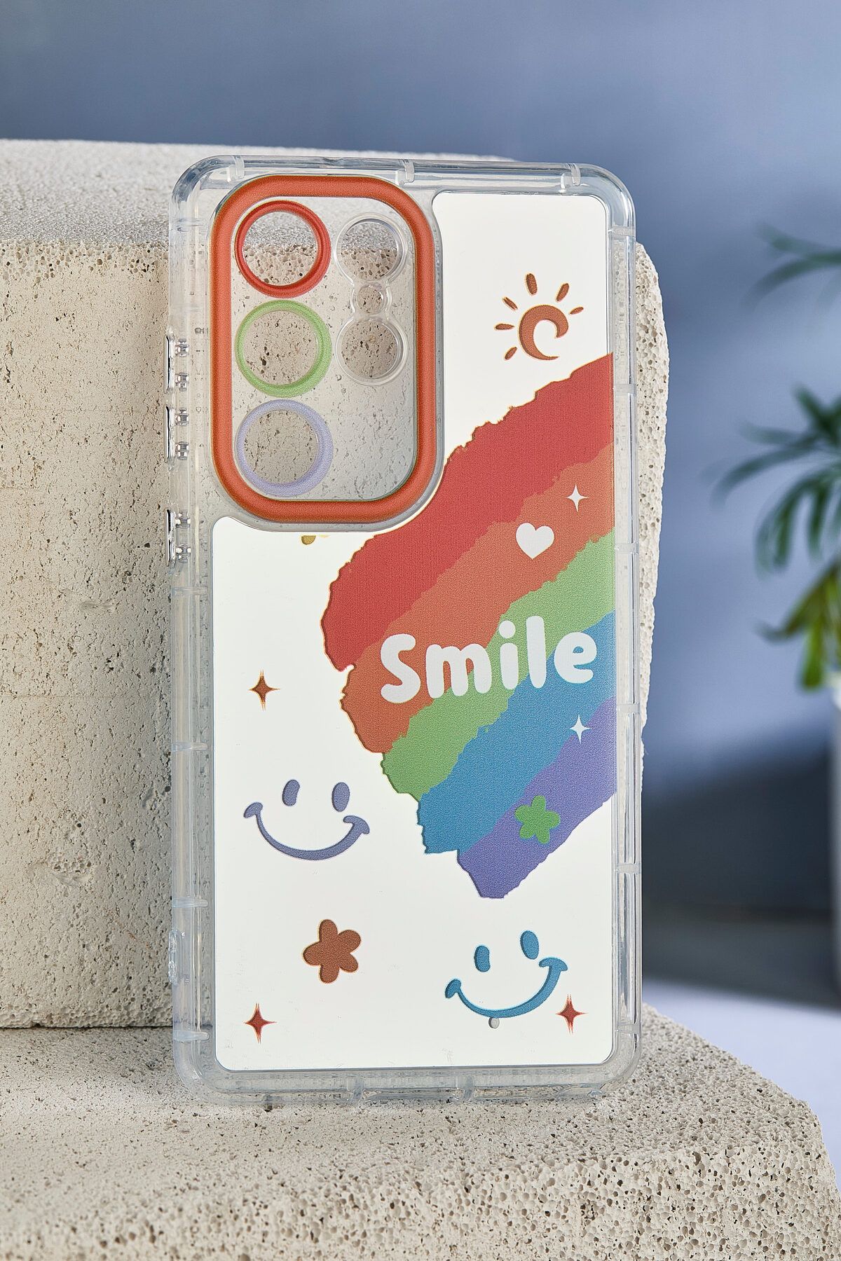 JACK AKSESUAR Samsung S23 ULTRA Uyumlu Kamera Korumalı Aynalı Kenarları Silikon Telefon Kılıfı
