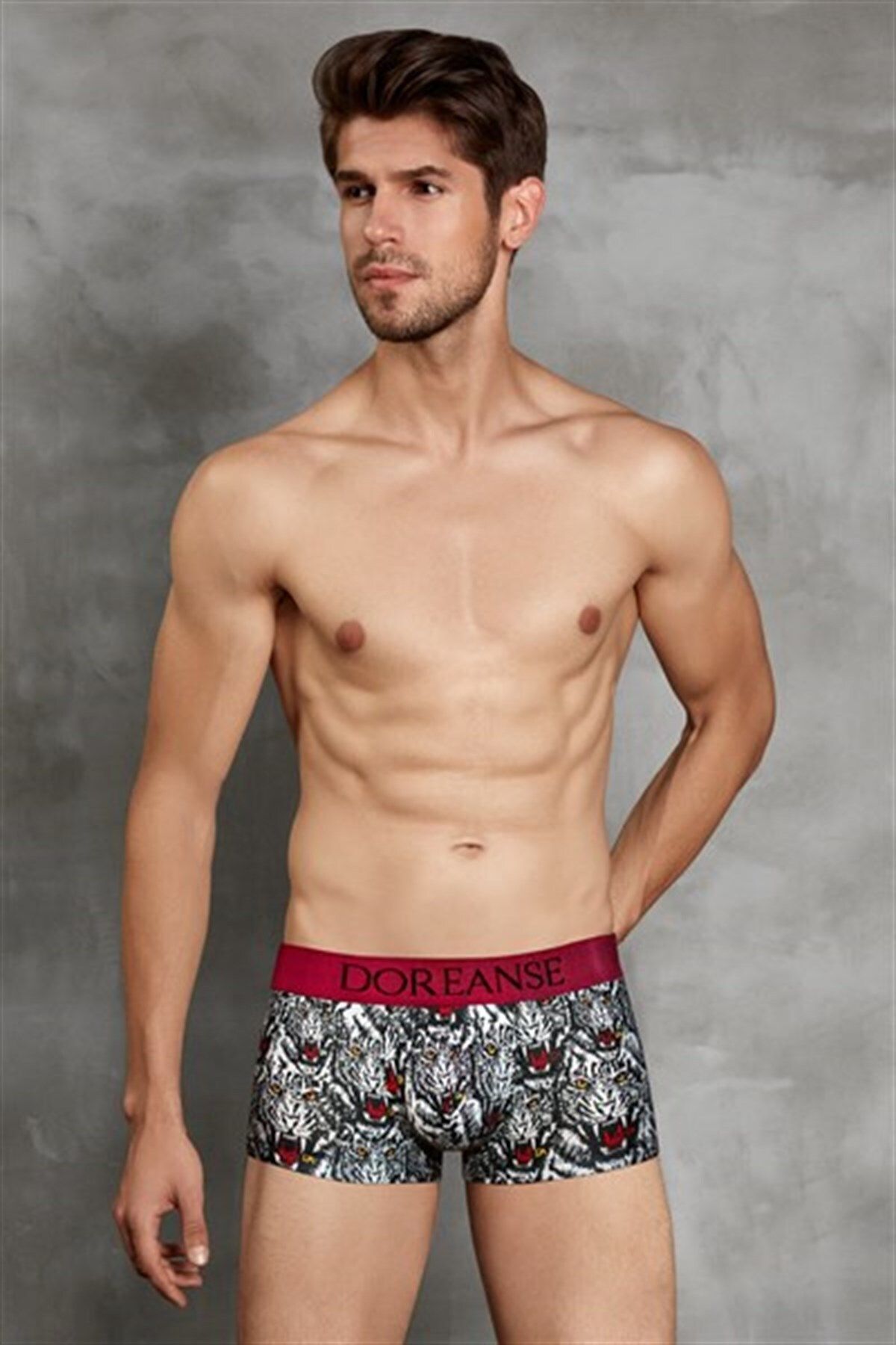 YNSGLOBAL Doreanse Erkek Modal Baskılı Mini Paça Boxer 1712