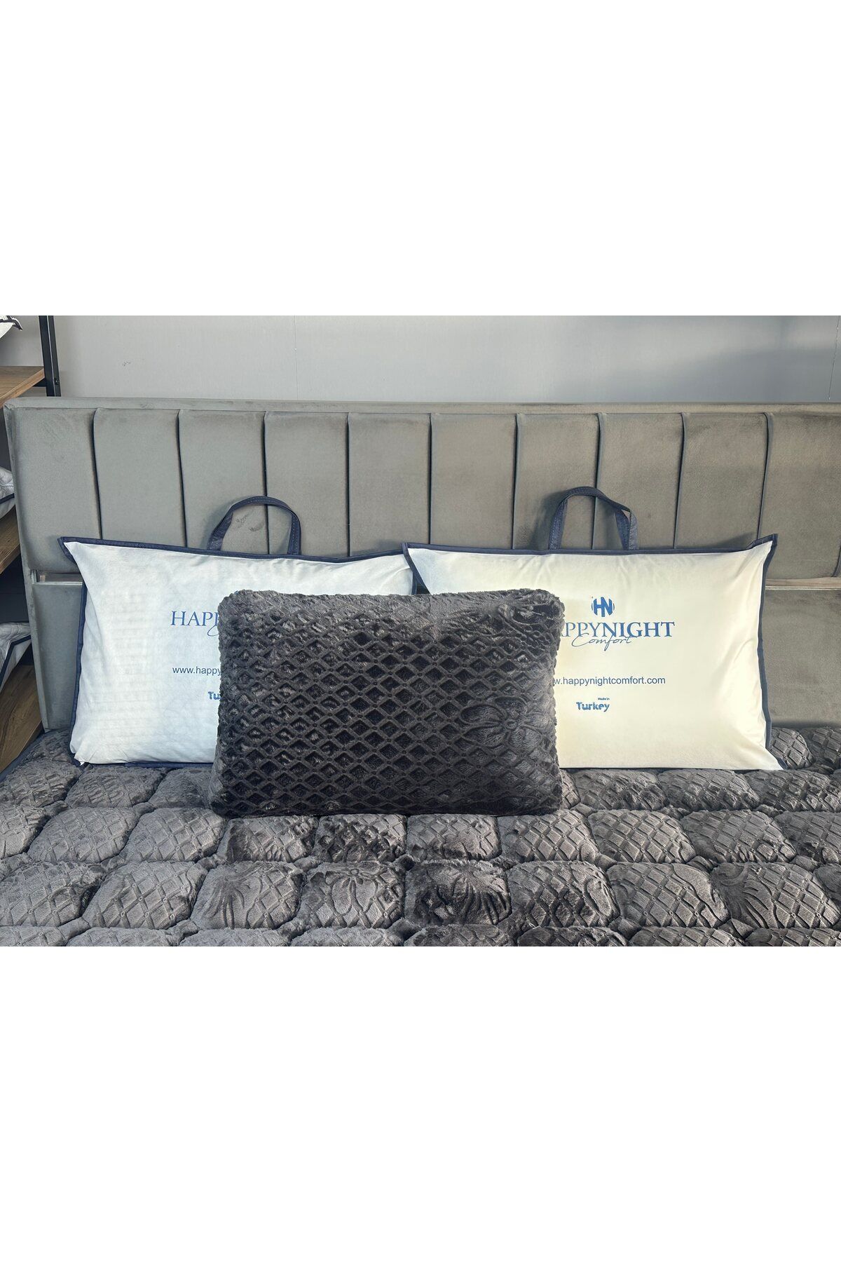 HAPPYNIGHT Cool & Hot Yastık – Çift Taraflı, Tavşan Tüyü Kumaş