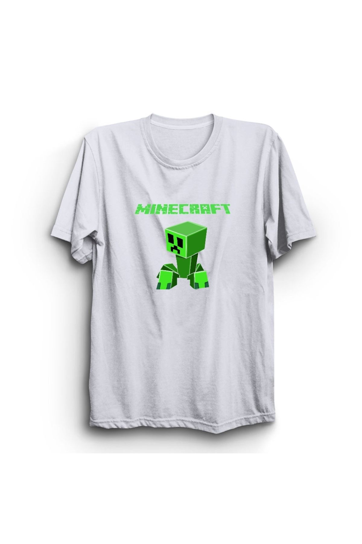 The Fame Minecraft, Cute, Game, Oyun Baskılı, Unisex %100 Pamuk Tişört